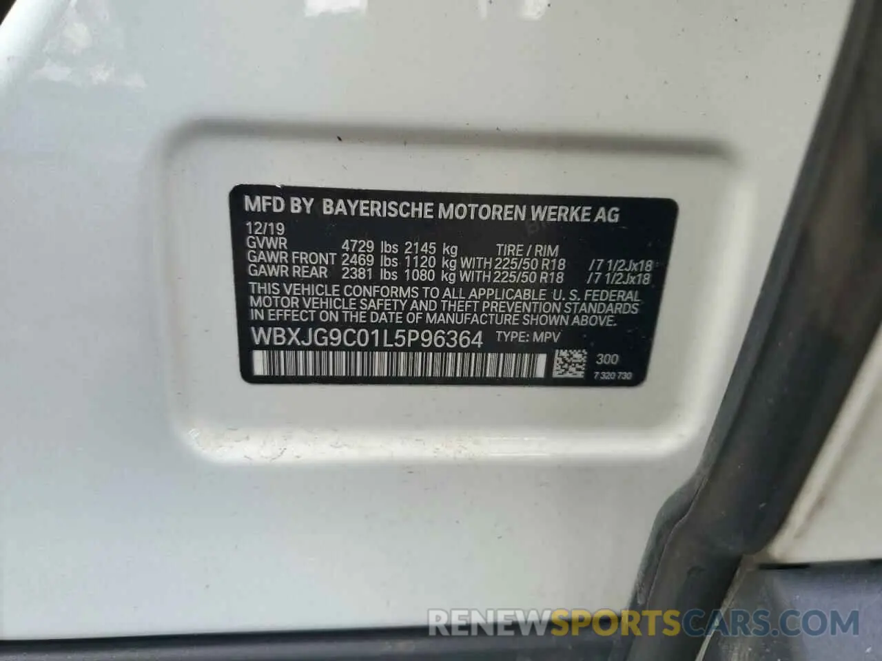 13 fotografías del automóvil dañado WBXJG9C01L5P96364 BMW X1 2020