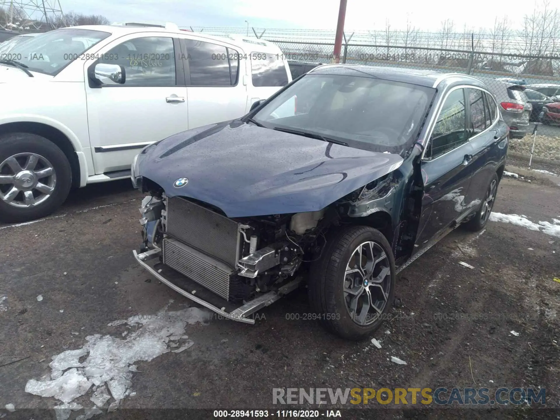 2 fotografías del automóvil dañado WBXJG9C05L3L89420 BMW X1 2020