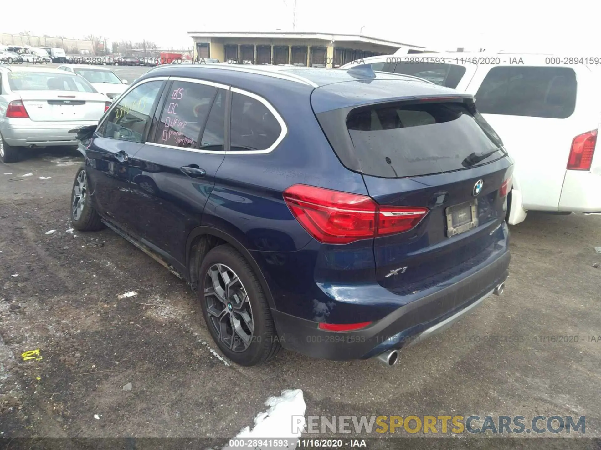 3 fotografías del automóvil dañado WBXJG9C05L3L89420 BMW X1 2020