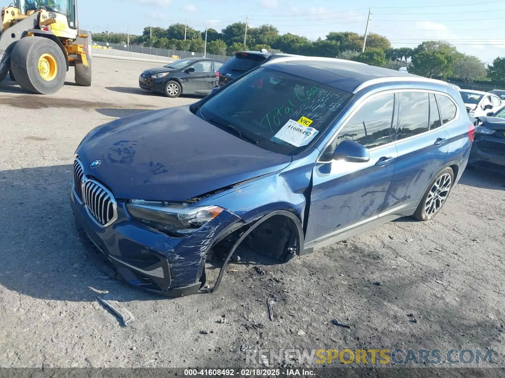 2 fotografías del automóvil dañado WBXJG7C00M5S20495 BMW X1 2021