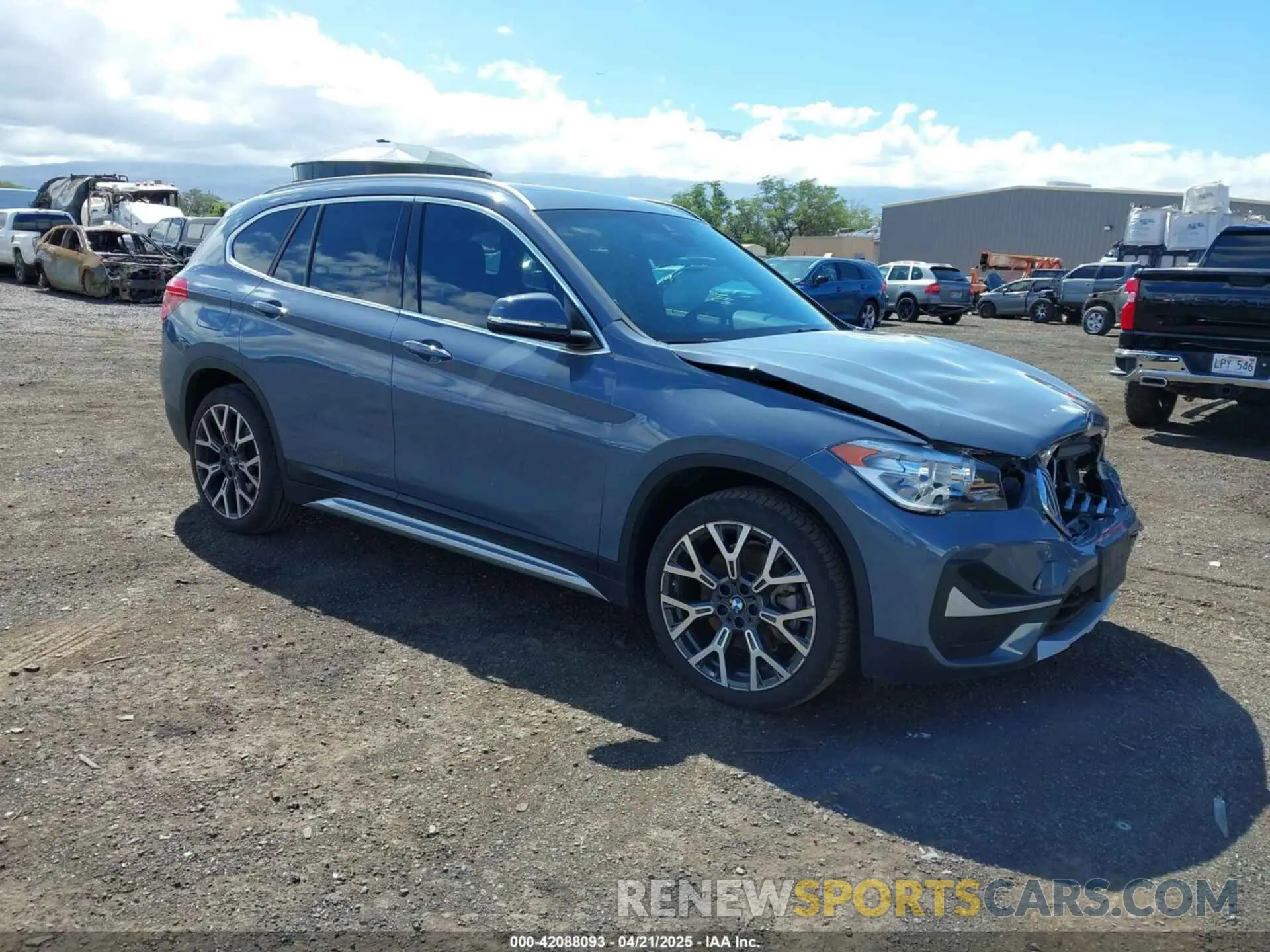 1 fotografías del automóvil dañado WBXJG7C01M5S66837 BMW X1 2021