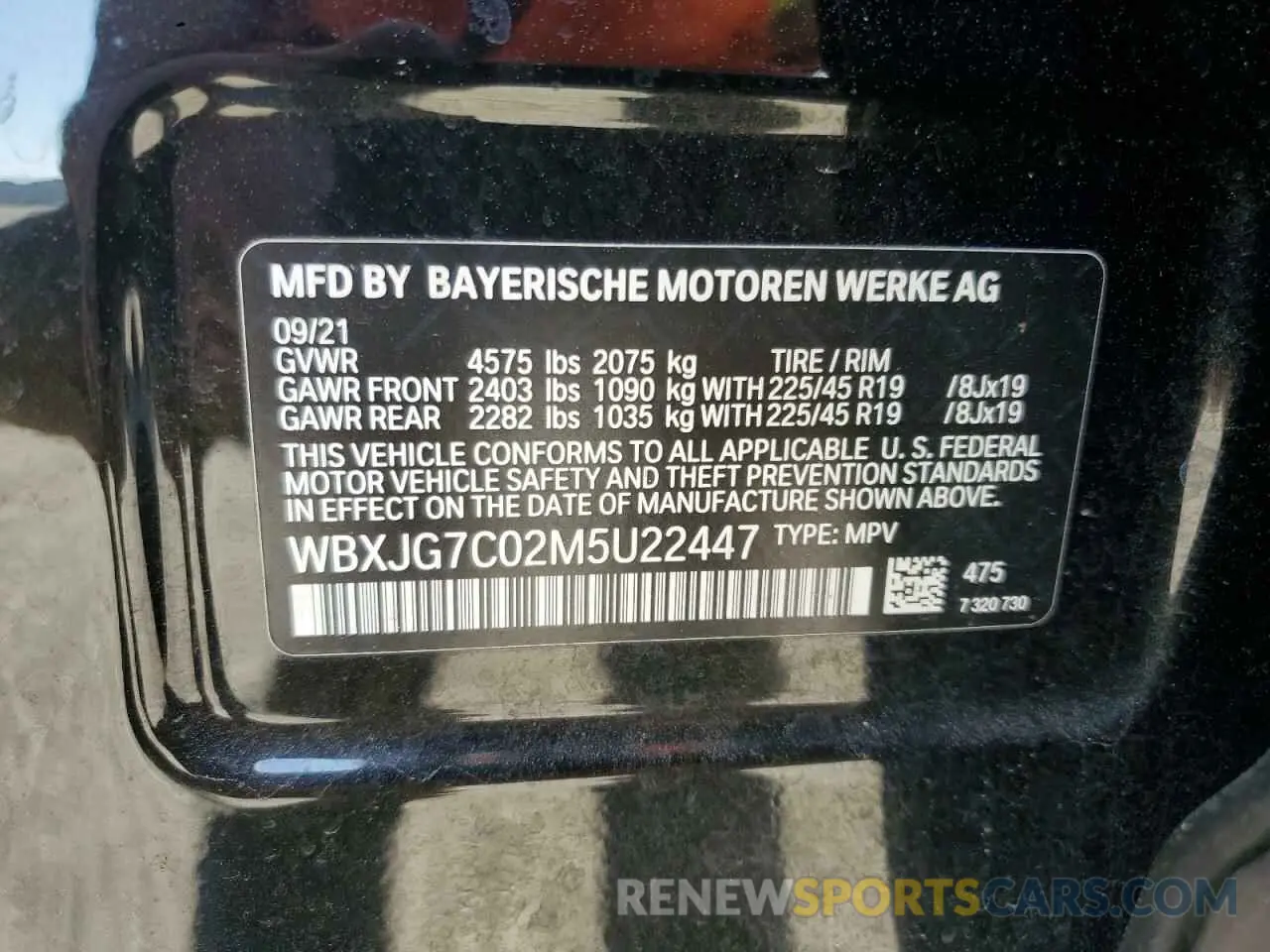 13 fotografías del automóvil dañado WBXJG7C02M5U22447 BMW X1 2021