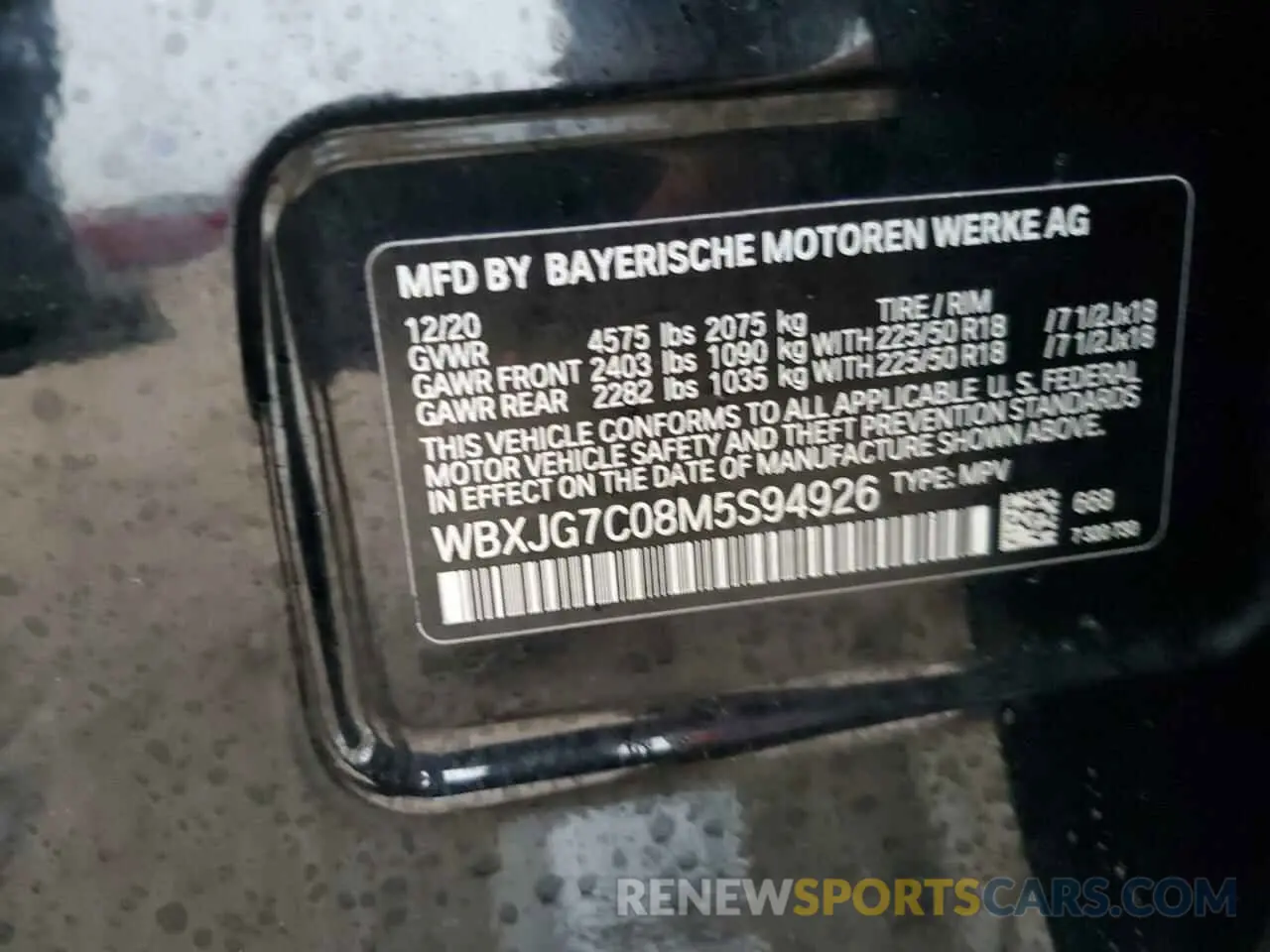 13 fotografías del automóvil dañado WBXJG7C08M5S94926 BMW X1 2021