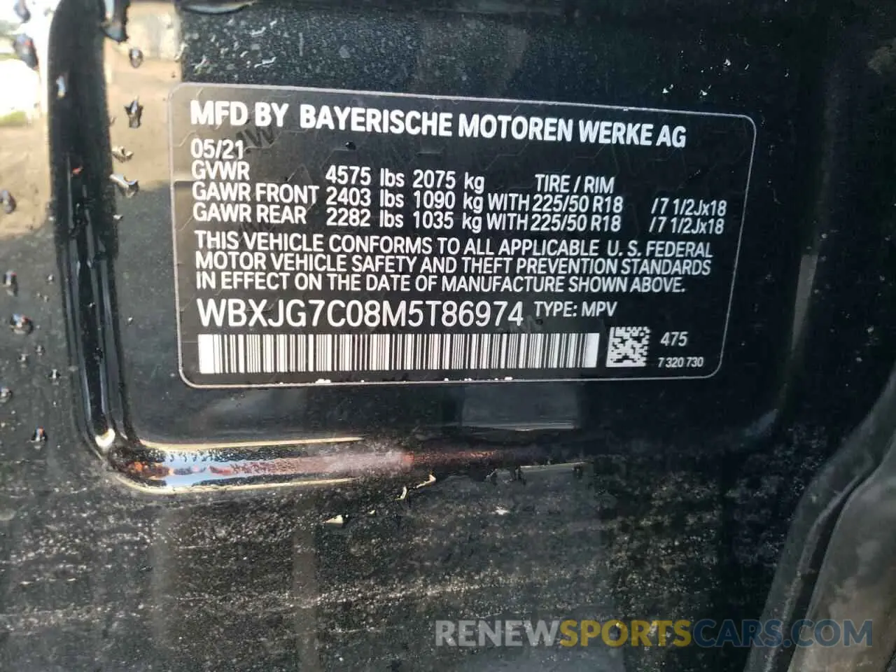 13 fotografías del automóvil dañado WBXJG7C08M5T86974 BMW X1 2021