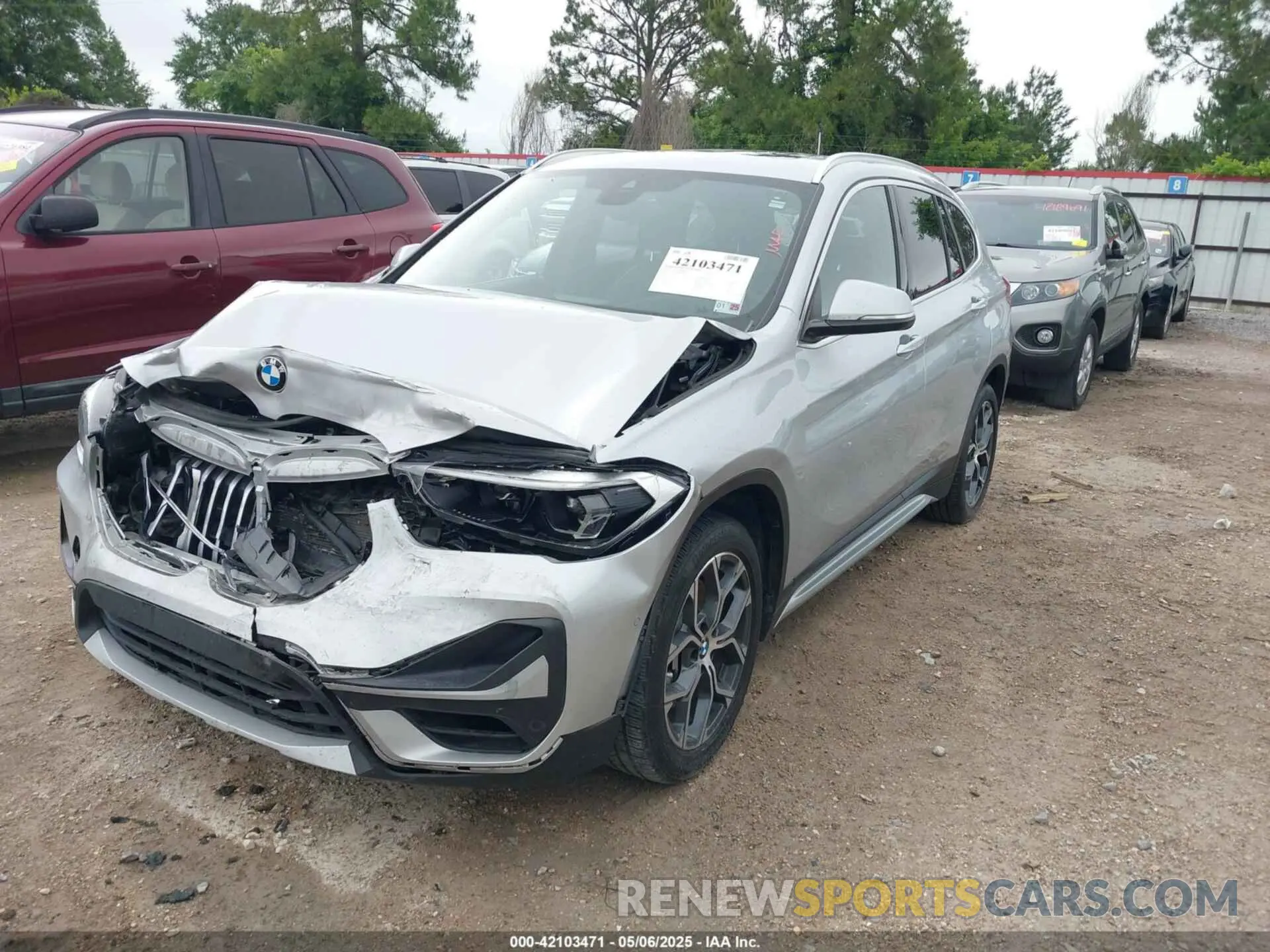 2 fotografías del automóvil dañado WBXJG7C09M5T44362 BMW X1 2021