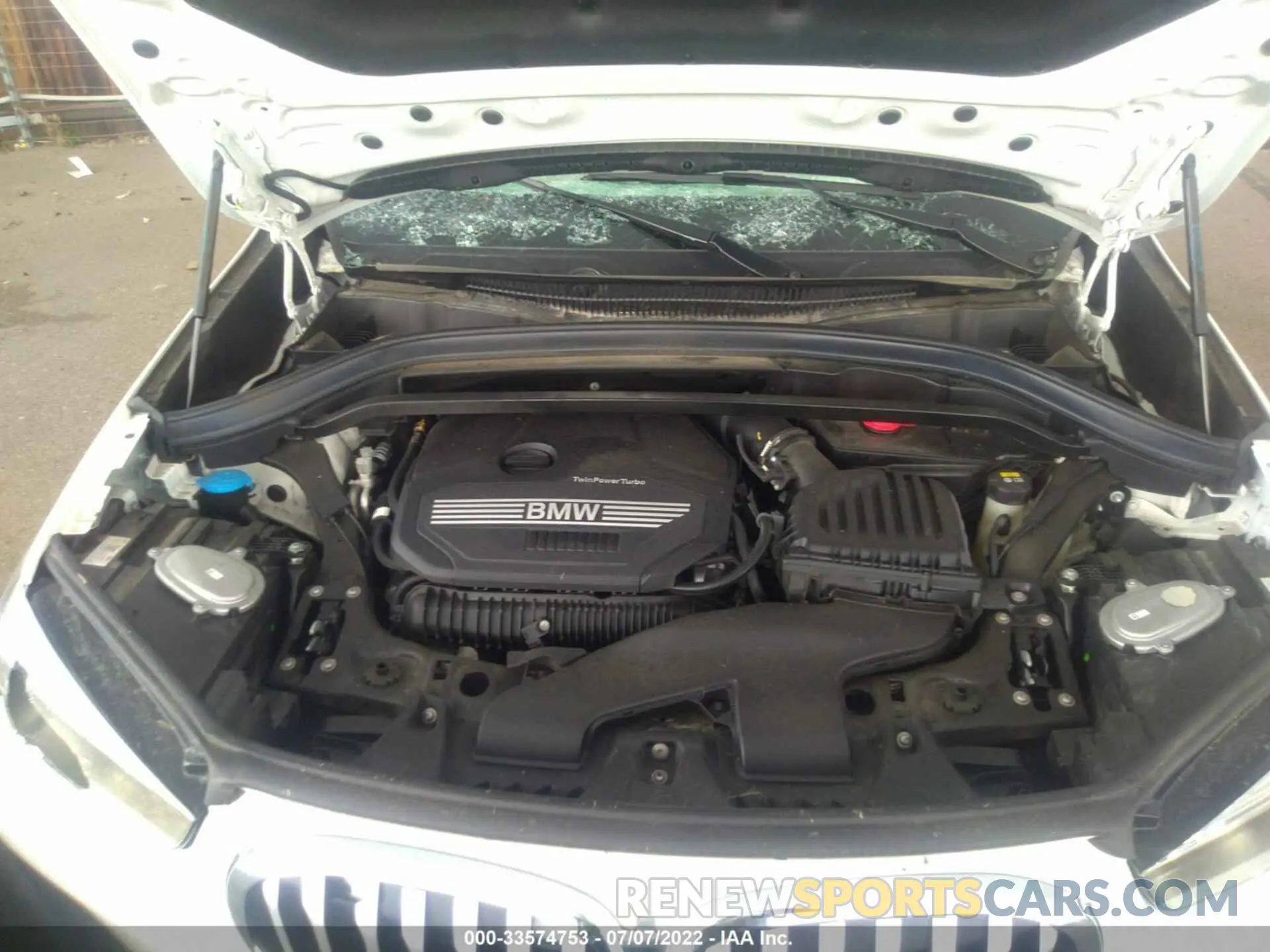 10 fotografías del automóvil dañado WBXJG9C02M3M67220 BMW X1 2021