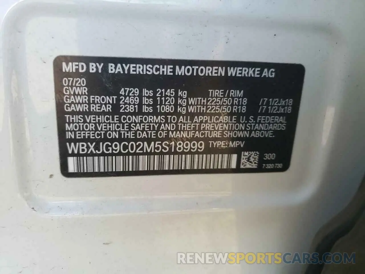 13 fotografías del automóvil dañado WBXJG9C02M5S18999 BMW X1 2021