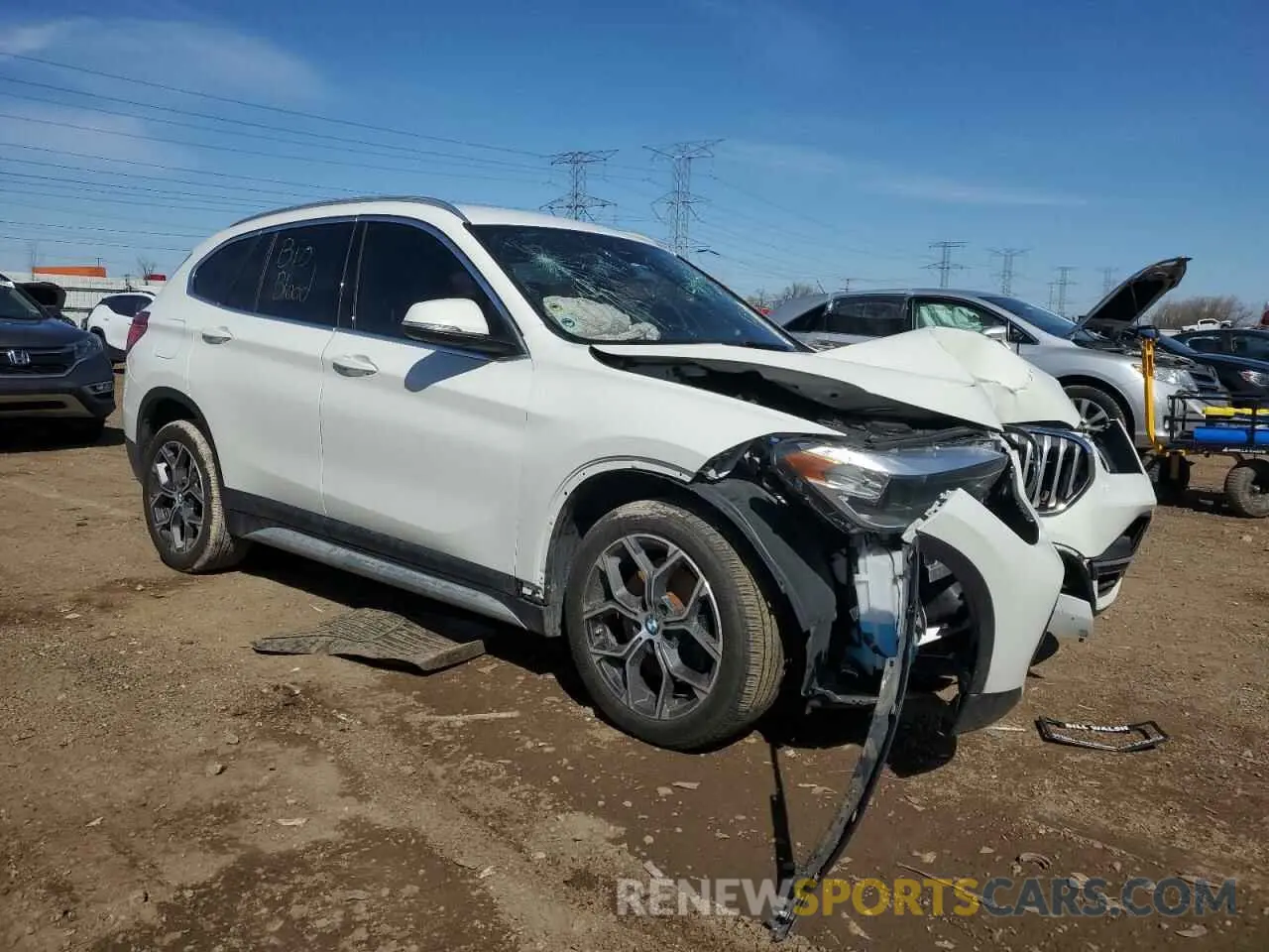 4 fotografías del automóvil dañado WBXJG9C02M5S18999 BMW X1 2021