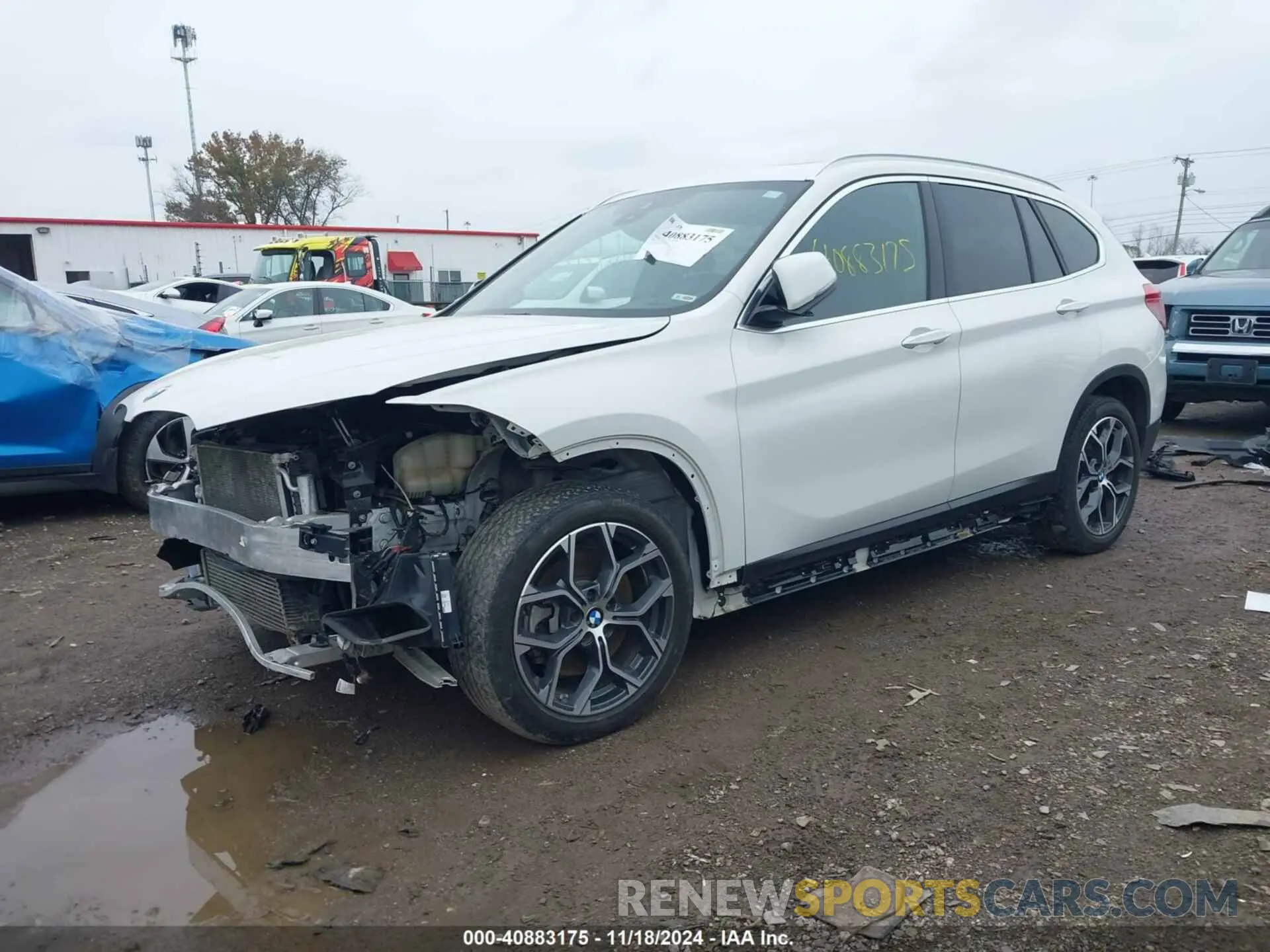 2 fotografías del automóvil dañado WBXJG9C04M5U06214 BMW X1 2021