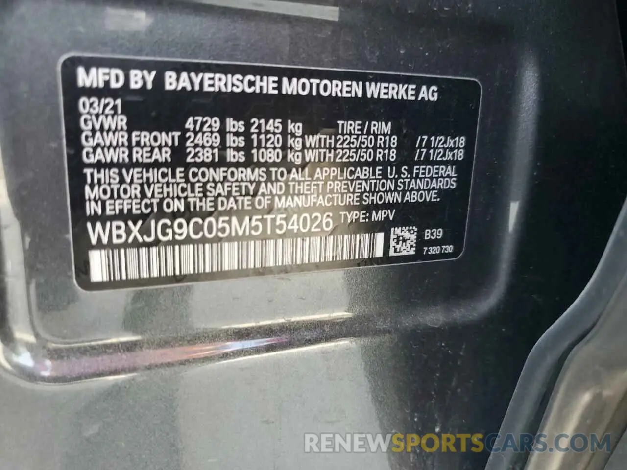 13 fotografías del automóvil dañado WBXJG9C05M5T54026 BMW X1 2021