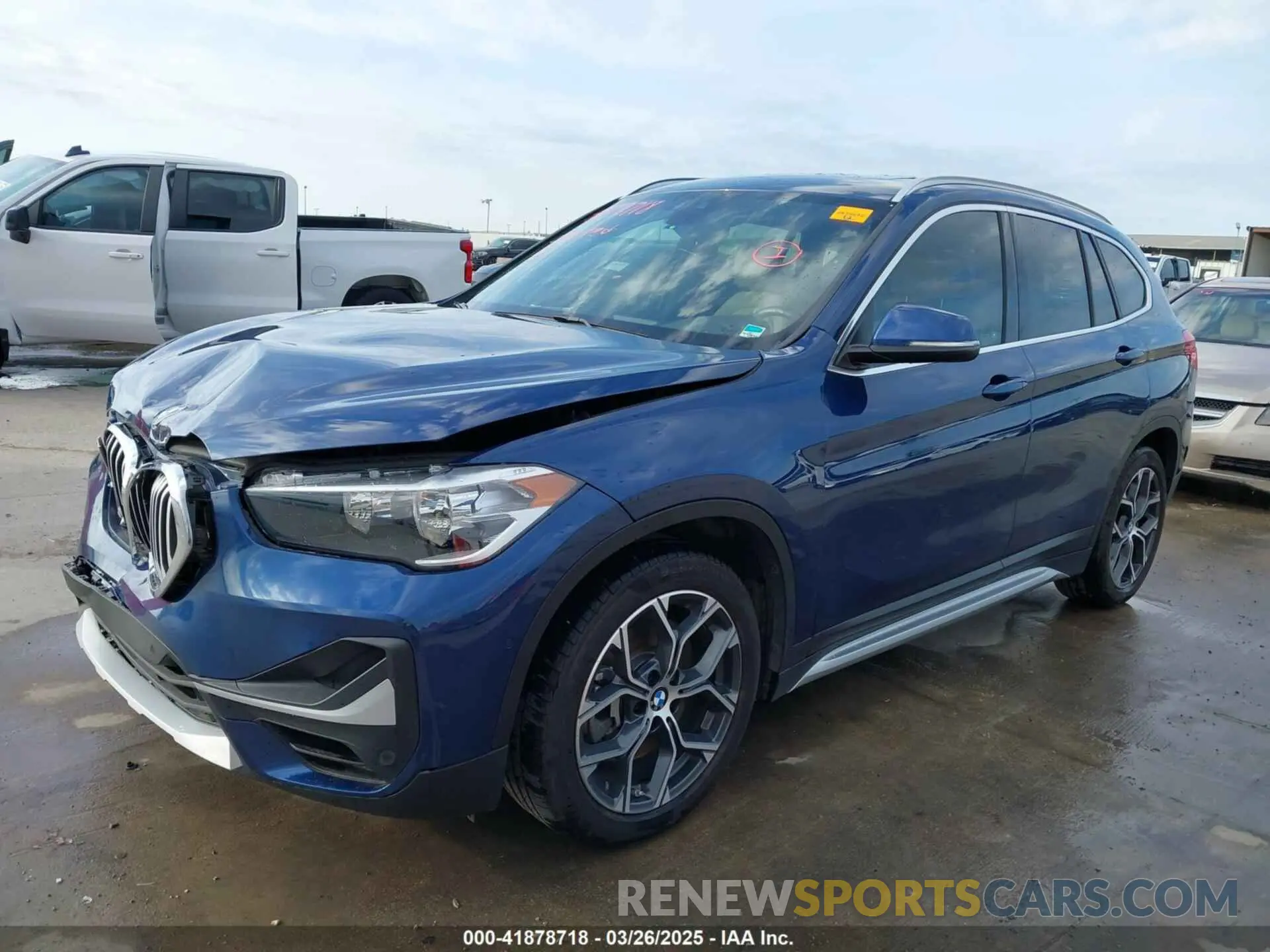 2 fotografías del automóvil dañado WBXJG9C07M5T98125 BMW X1 2021