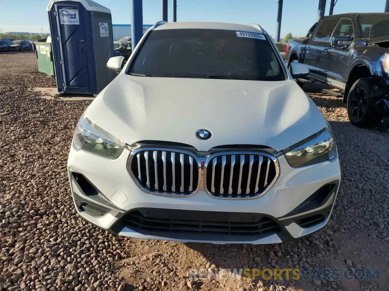 5 fotografías del automóvil dañado WBXJG9C08M5U21413 BMW X1 2021