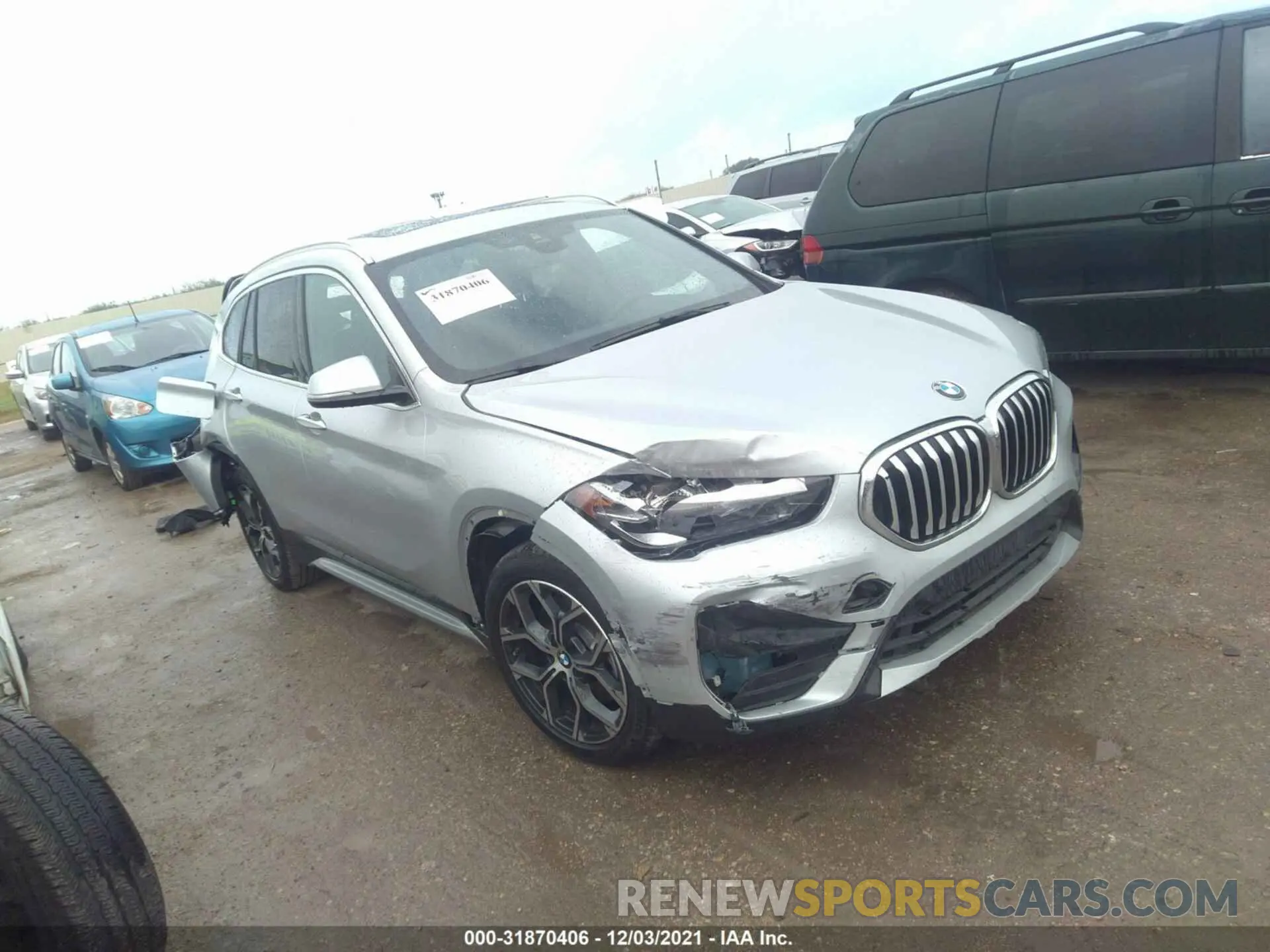 1 fotografías del automóvil dañado WBXJG9C09M3M69689 BMW X1 2021