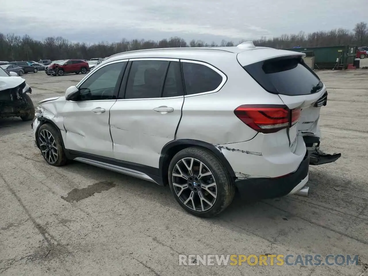 2 fotografías del automóvil dañado WBXJG9C09M3M72494 BMW X1 2021