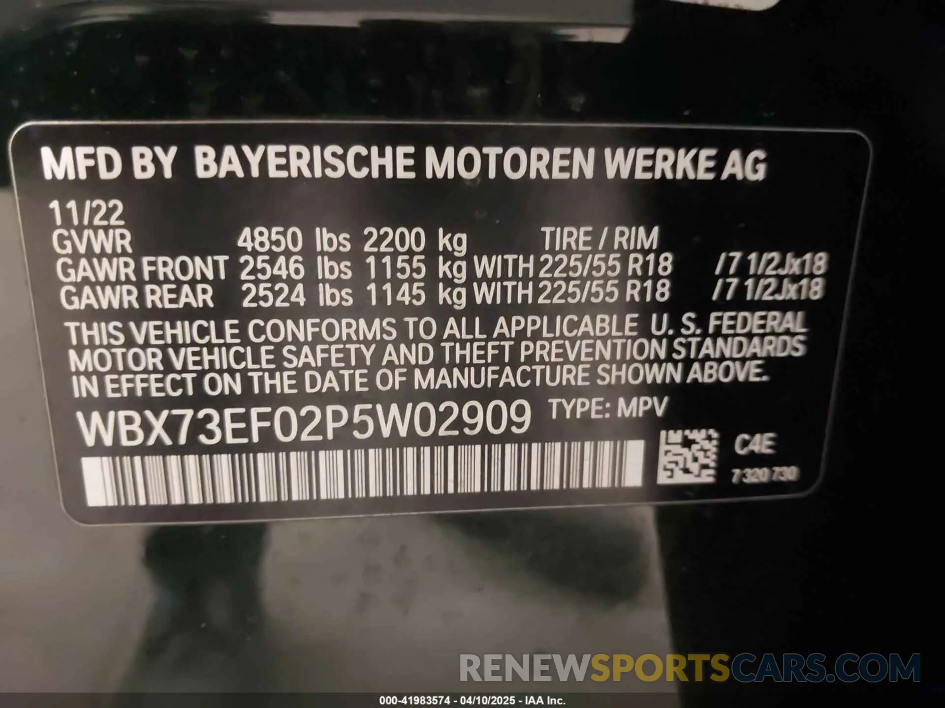 9 fotografías del automóvil dañado WBX73EF02P5W02909 BMW X1 2023