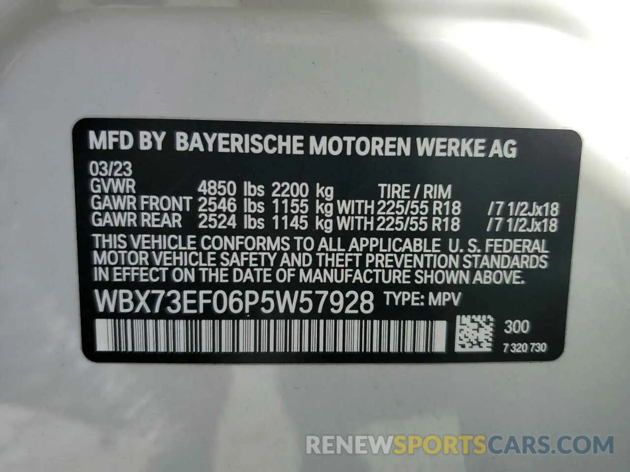 14 fotografías del automóvil dañado WBX73EF06P5W57928 BMW X1 2023
