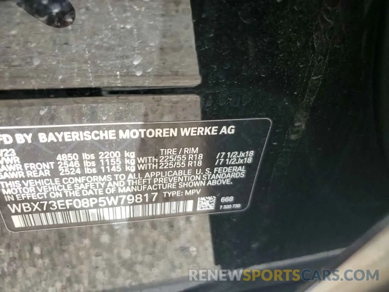 13 fotografías del automóvil dañado WBX73EF08P5W79817 BMW X1 2023