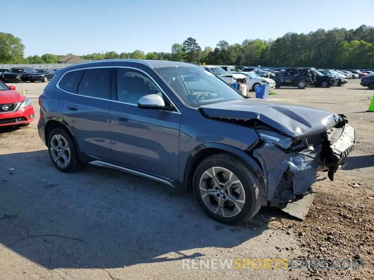 4 fotografías del automóvil dañado WBX73EF09P5W54036 BMW X1 2023