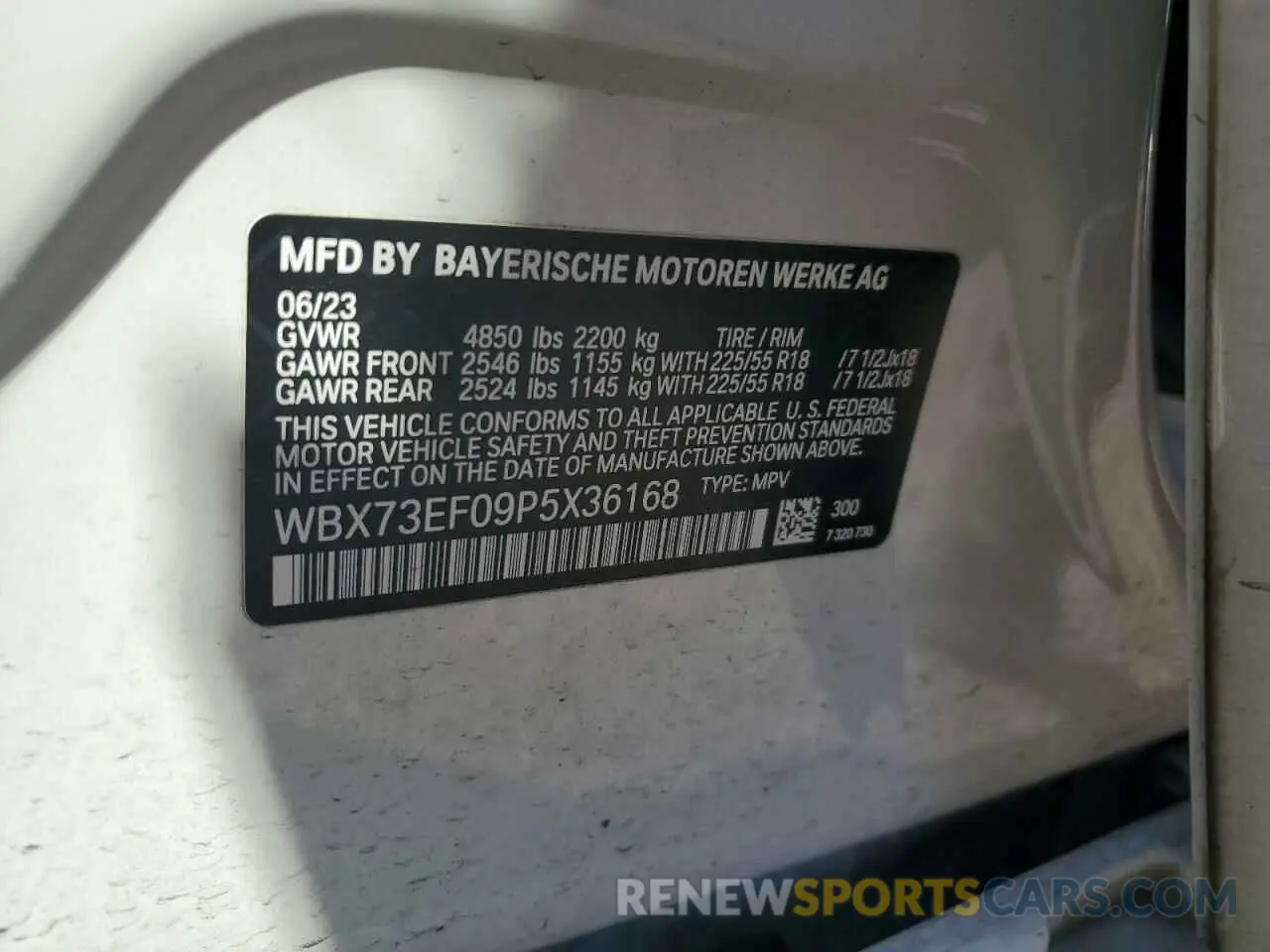 14 fotografías del automóvil dañado WBX73EF09P5X36168 BMW X1 2023