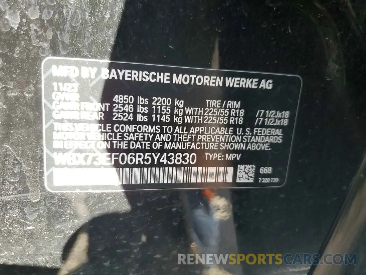 13 fotografías del automóvil dañado WBX73EF06R5Y43830 BMW X1 2024
