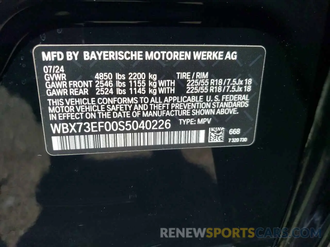 12 fotografías del automóvil dañado WBX73EF00S5040226 BMW X1 2025