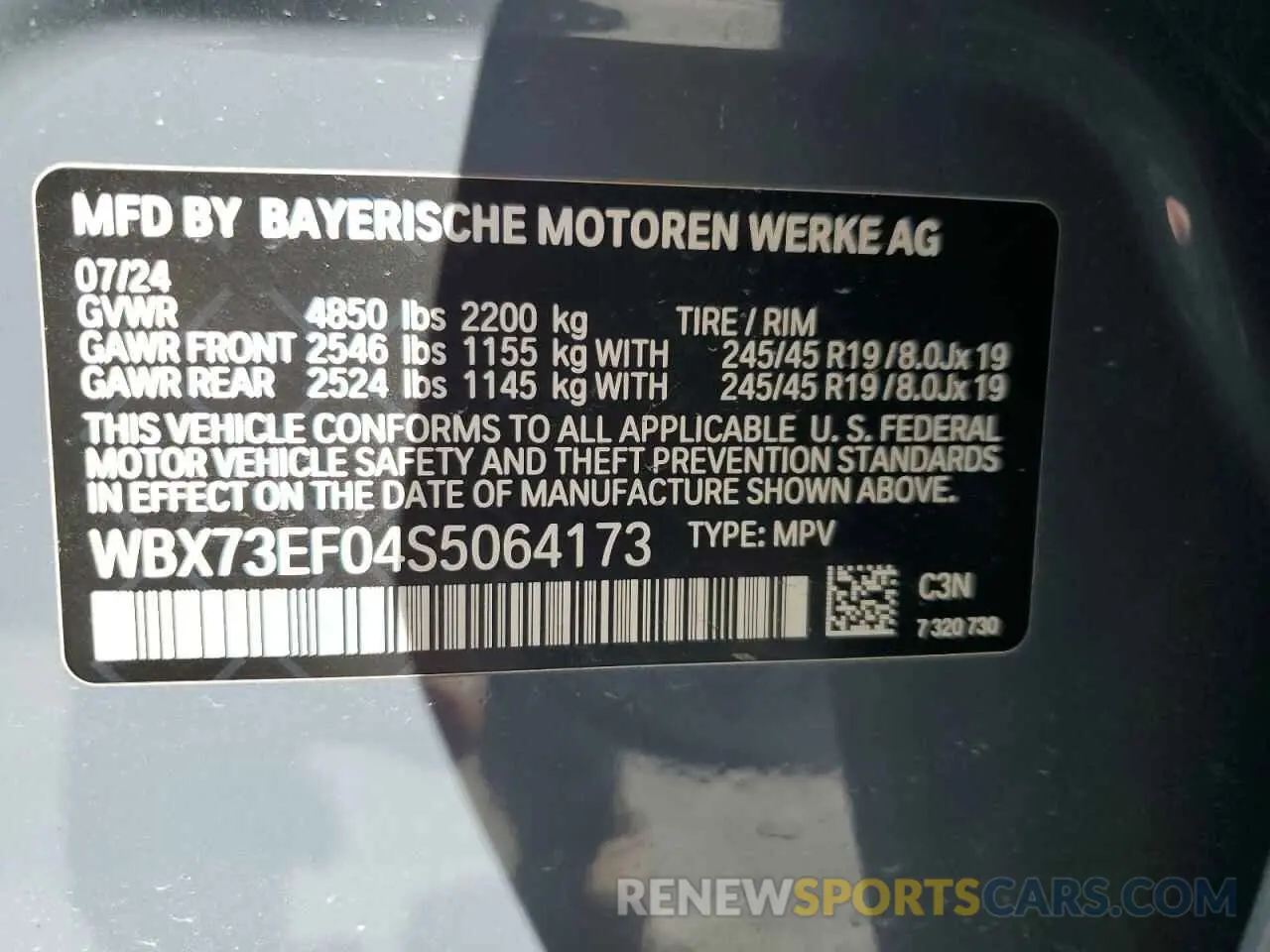 15 fotografías del automóvil dañado WBX73EF04S5064173 BMW X1 2025