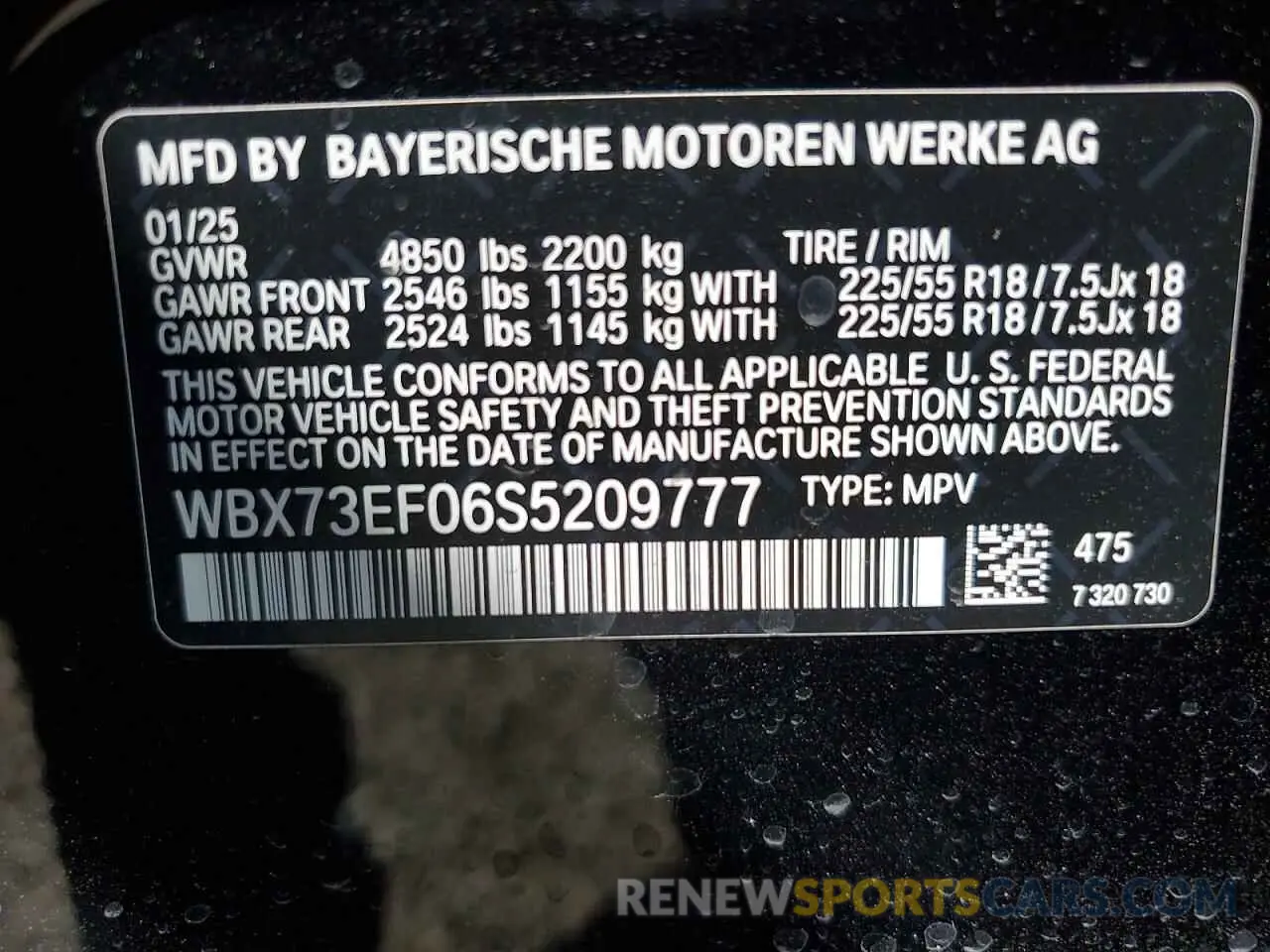 14 fotografías del automóvil dañado WBX73EF06S5209777 BMW X1 2025