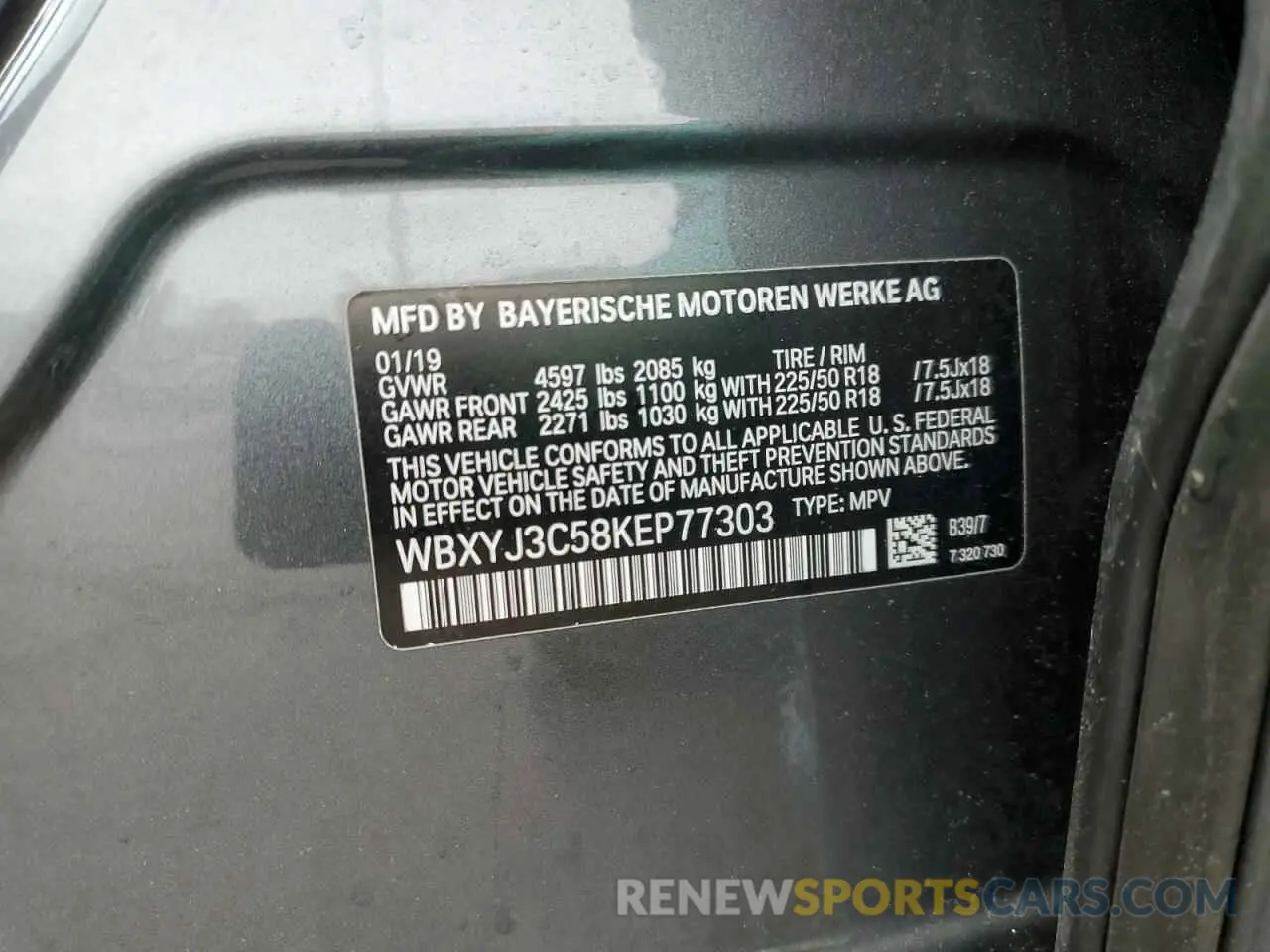 13 fotografías del automóvil dañado WBXYJ3C58KEP77303 BMW X2 2019