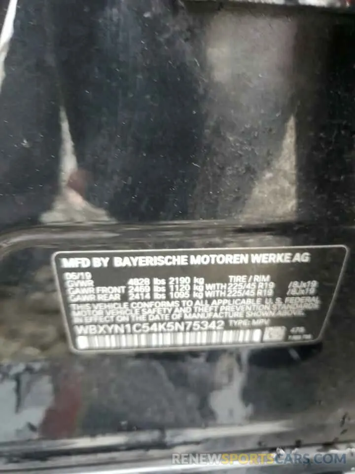 15 fotografías del automóvil dañado WBXYN1C54K5N75342 BMW X2 2019