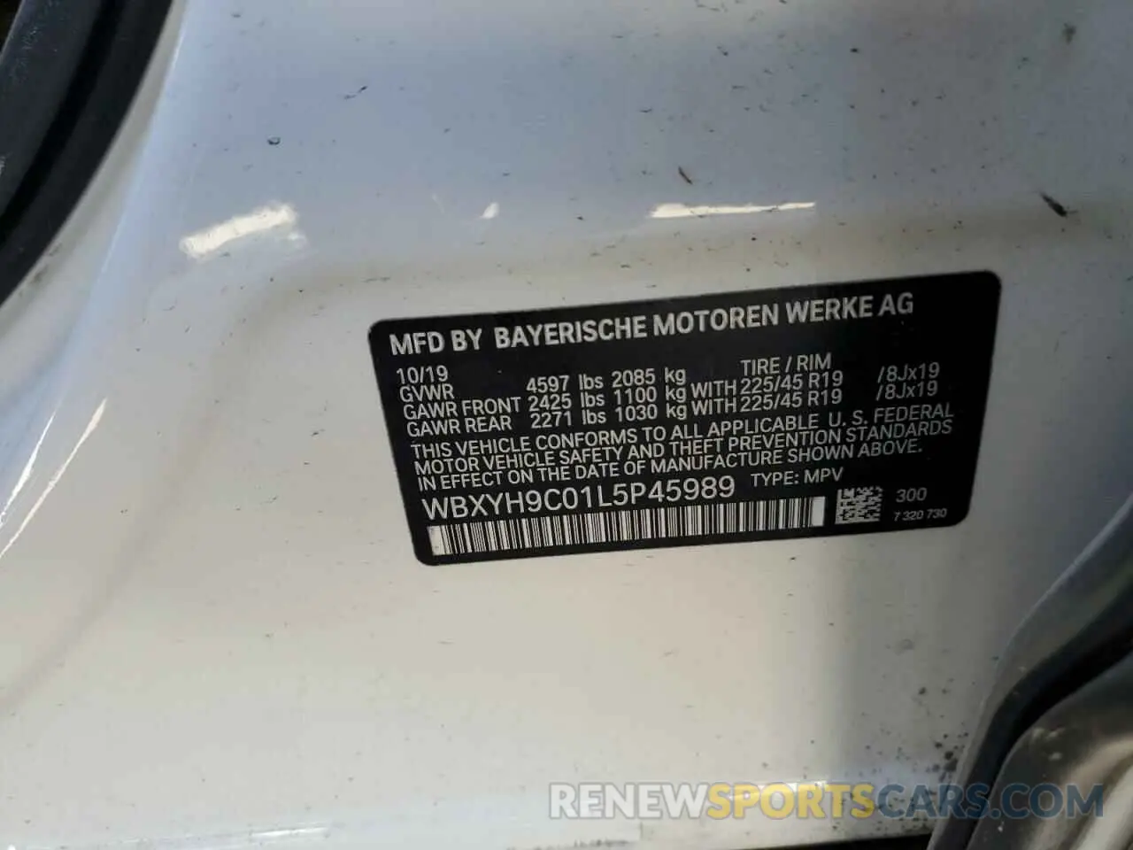 13 fotografías del automóvil dañado WBXYH9C01L5P45989 BMW X2 2020