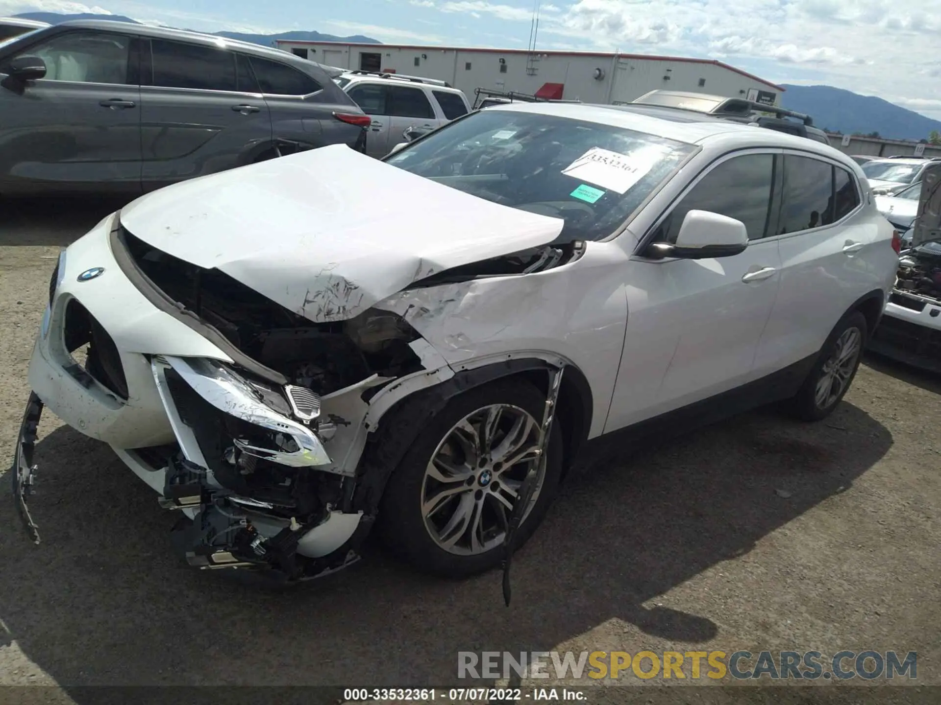2 fotografías del automóvil dañado WBXYJ1C02L5P06012 BMW X2 2020