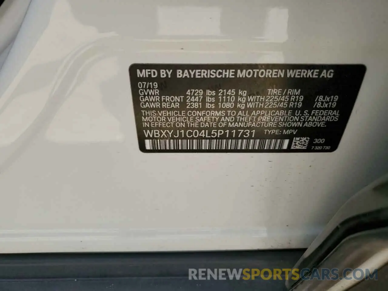 14 fotografías del automóvil dañado WBXYJ1C04L5P11731 BMW X2 2020
