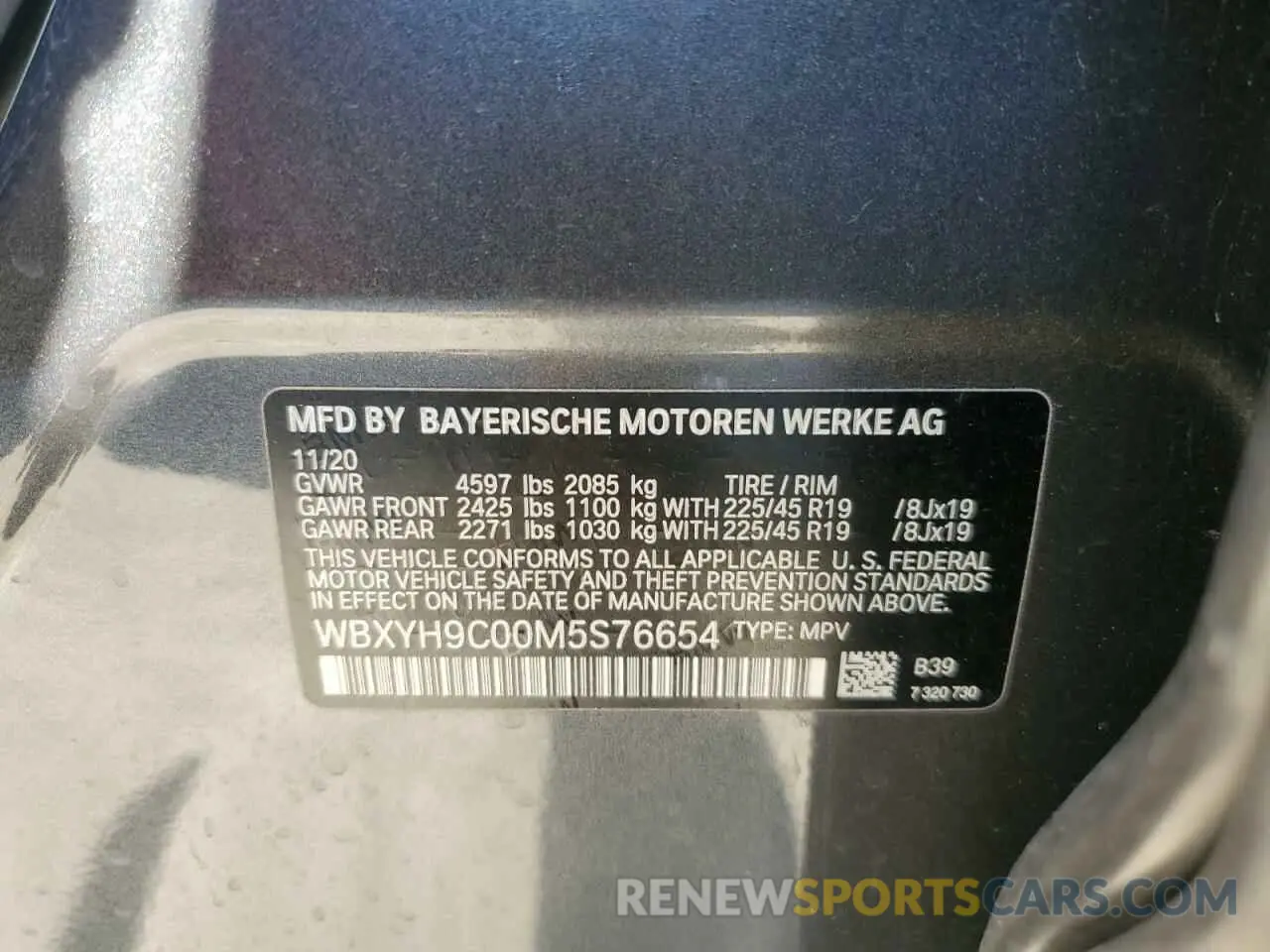 13 fotografías del automóvil dañado WBXYH9C00M5S76654 BMW X2 2021