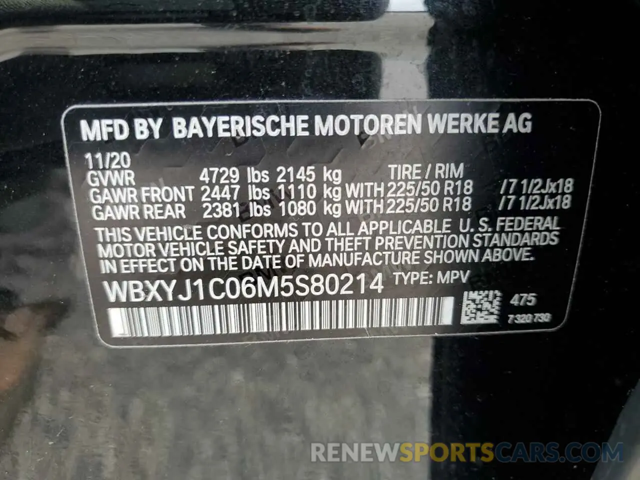 13 fotografías del automóvil dañado WBXYJ1C06M5S80214 BMW X2 2021
