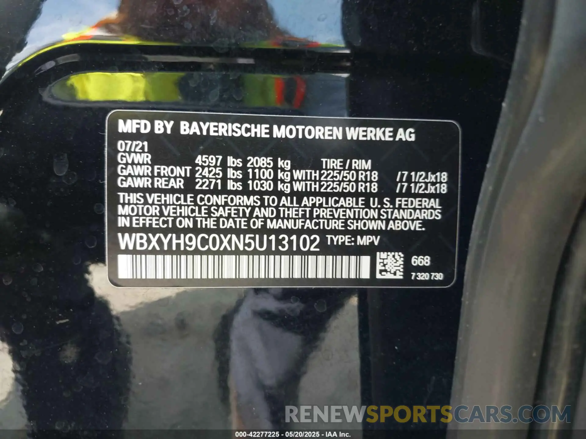 9 fotografías del automóvil dañado WBXYH9C0XN5U13102 BMW X2 2022