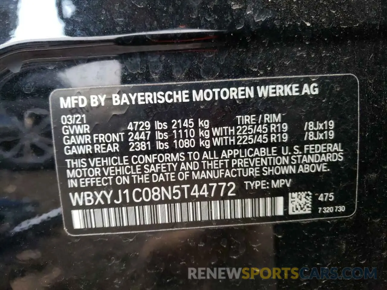 13 fotografías del automóvil dañado WBXYJ1C08N5T44772 BMW X2 2022