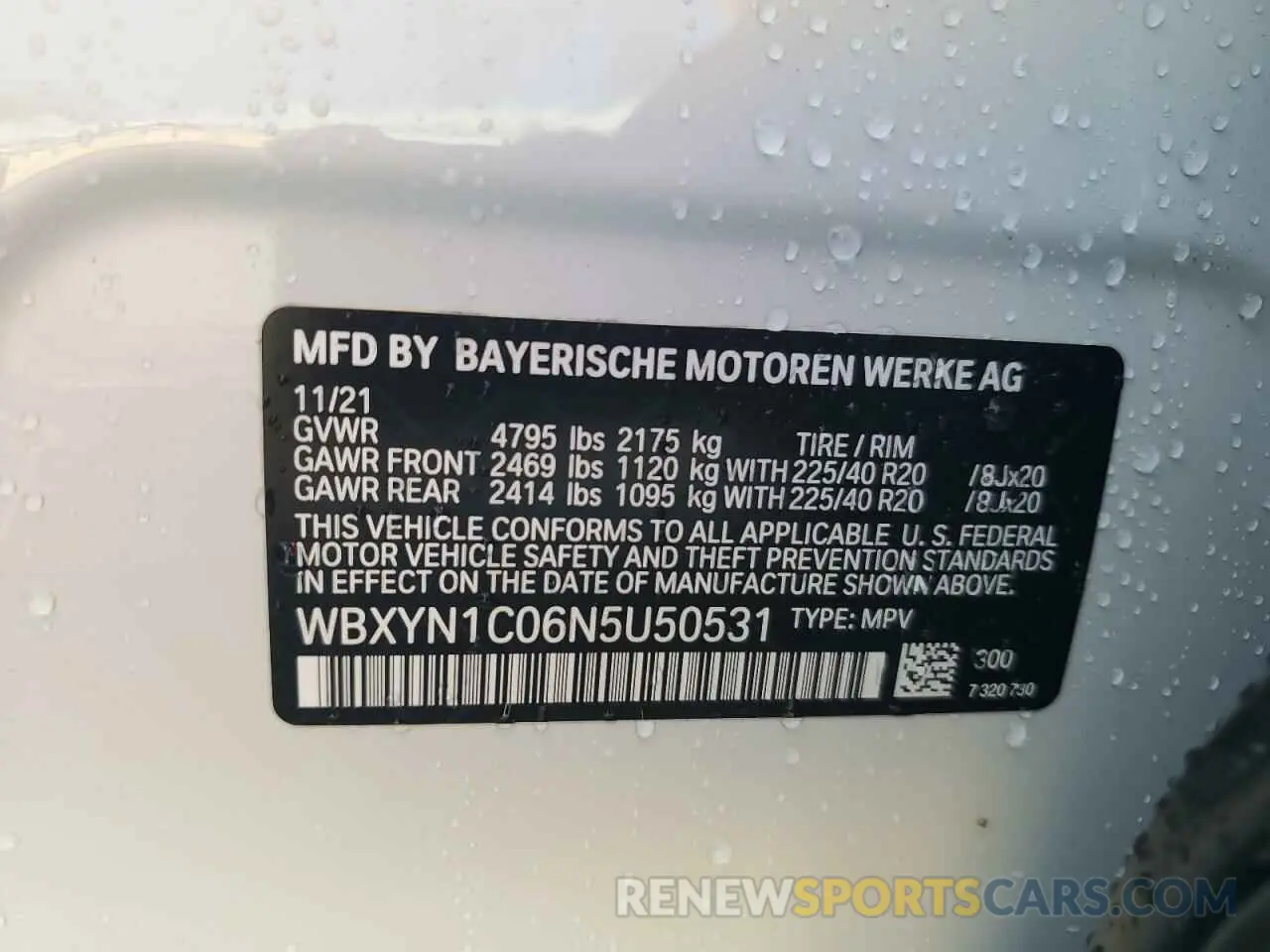 14 fotografías del automóvil dañado WBXYN1C06N5U50531 BMW X2 2022