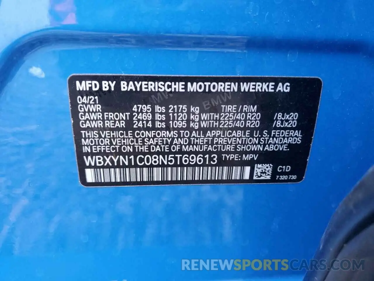 13 fotografías del automóvil dañado WBXYN1C08N5T69613 BMW X2 2022