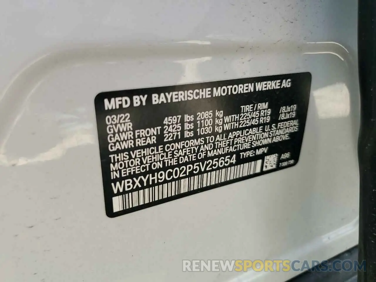 12 fotografías del automóvil dañado WBXYH9C02P5V25654 BMW X2 2023