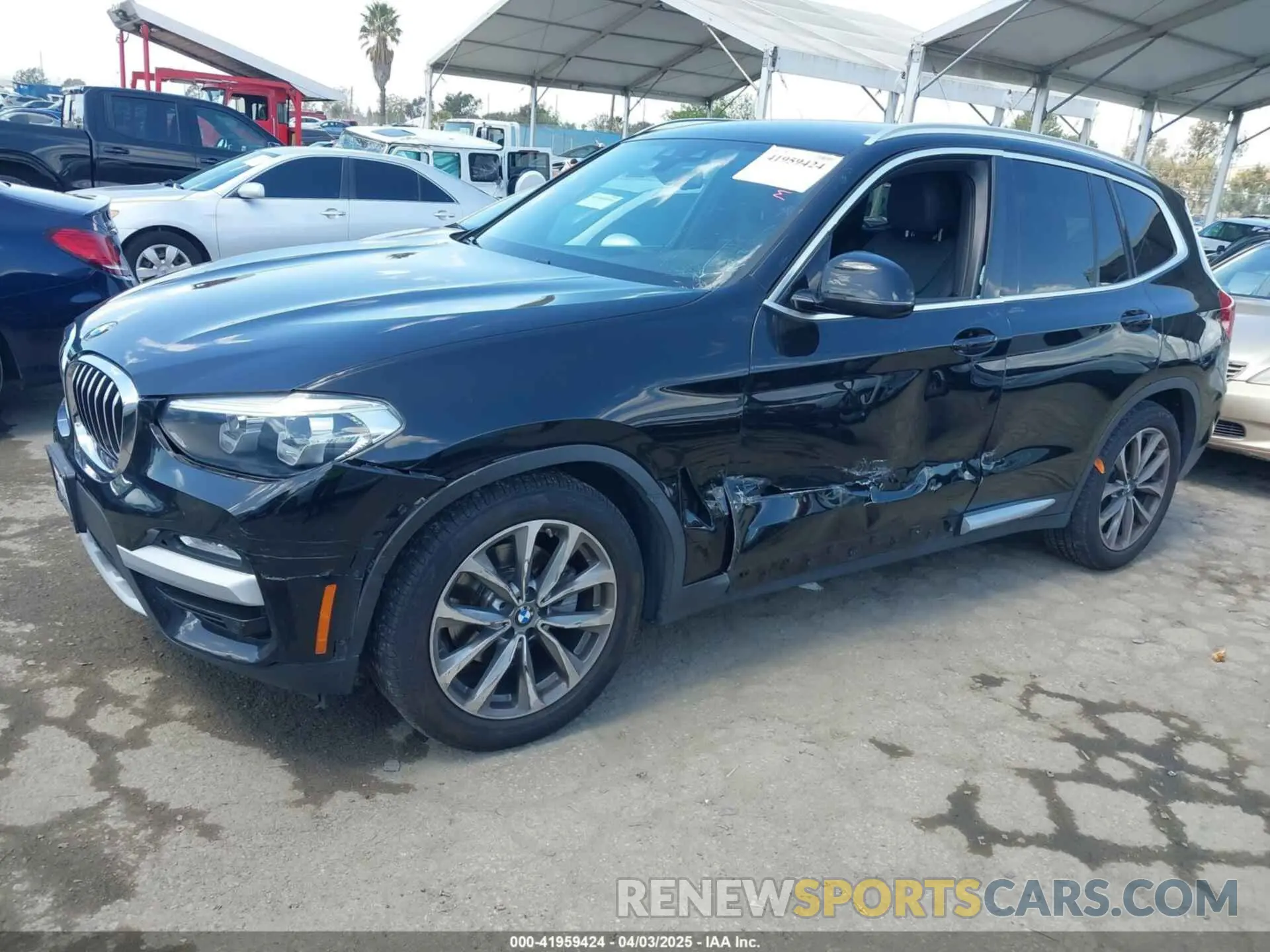 2 fotografías del automóvil dañado 5UXTR7C50KLR49700 BMW X3 2019