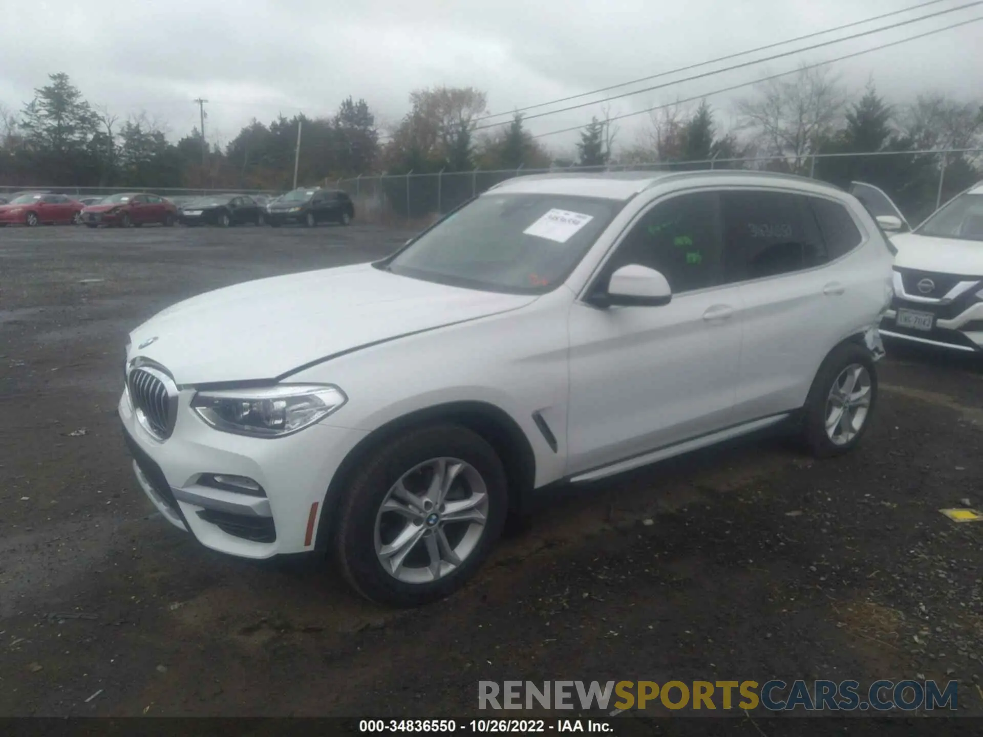 2 fotografías del automóvil dañado 5UXTR7C51KLR44246 BMW X3 2019