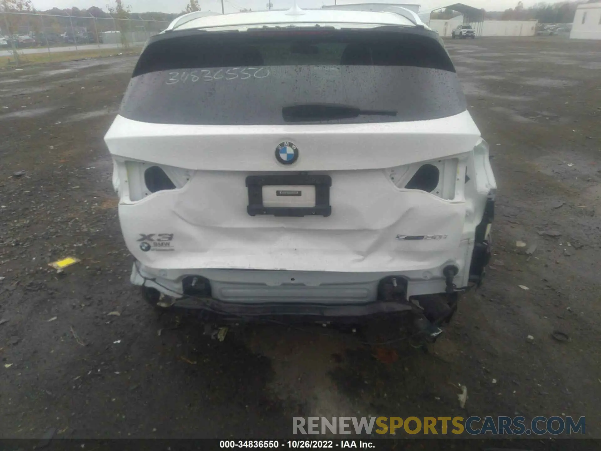 6 fotografías del automóvil dañado 5UXTR7C51KLR44246 BMW X3 2019