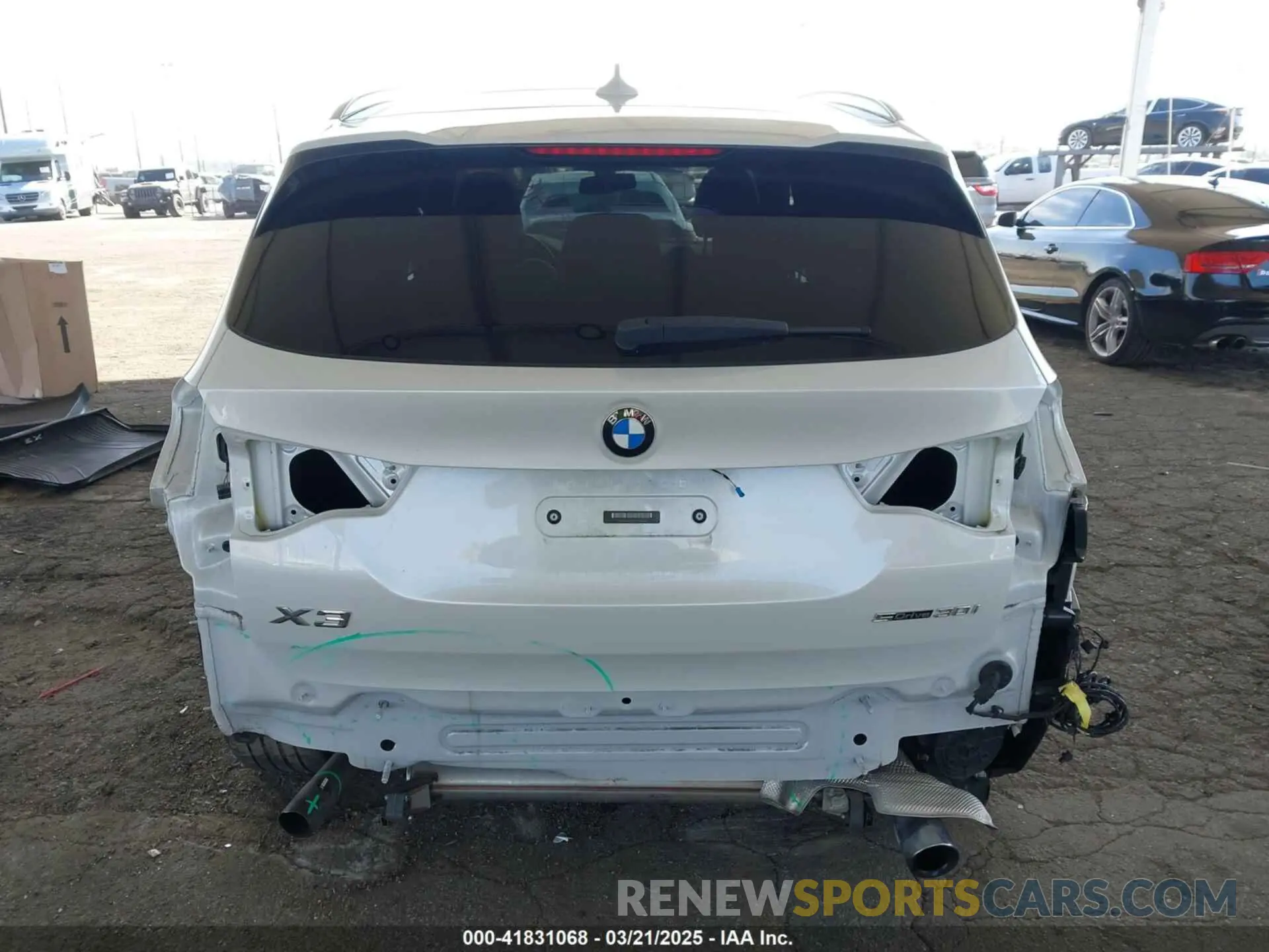 6 fotografías del automóvil dañado 5UXTR7C51KLR46028 BMW X3 2019