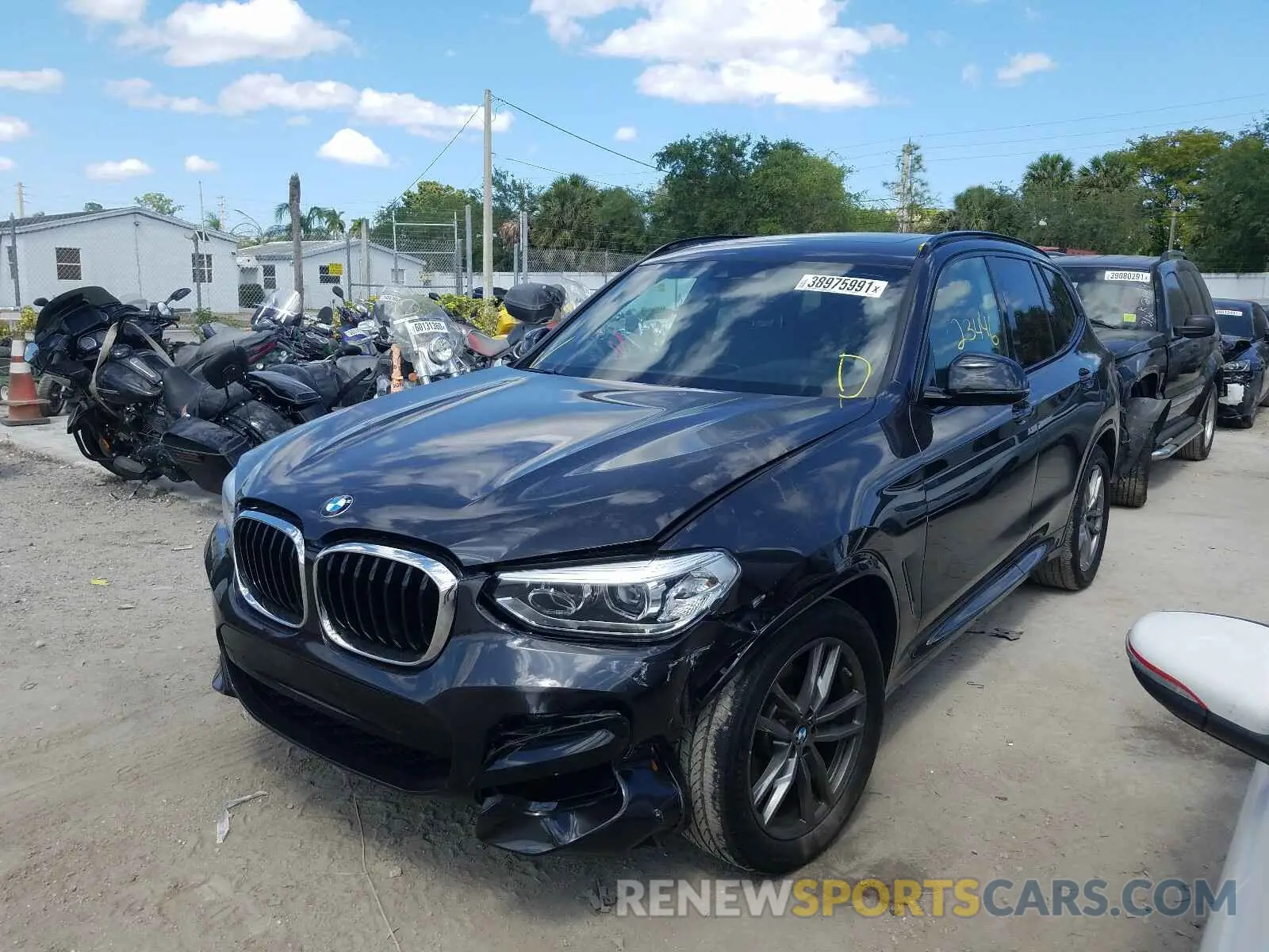 2 fotografías del automóvil dañado 5UXTR7C52KLR52436 BMW X3 2019