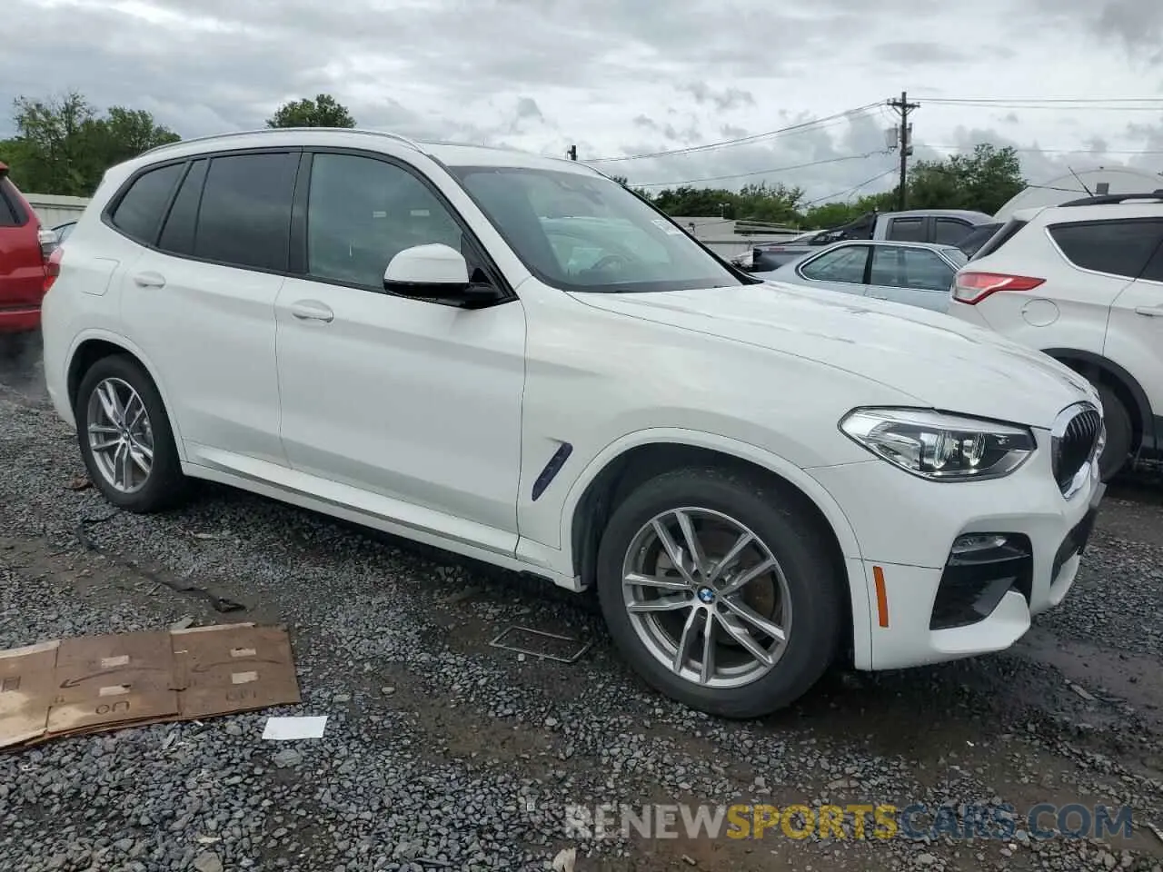 4 fotografías del automóvil dañado 5UXTR7C53KLF27519 BMW X3 2019