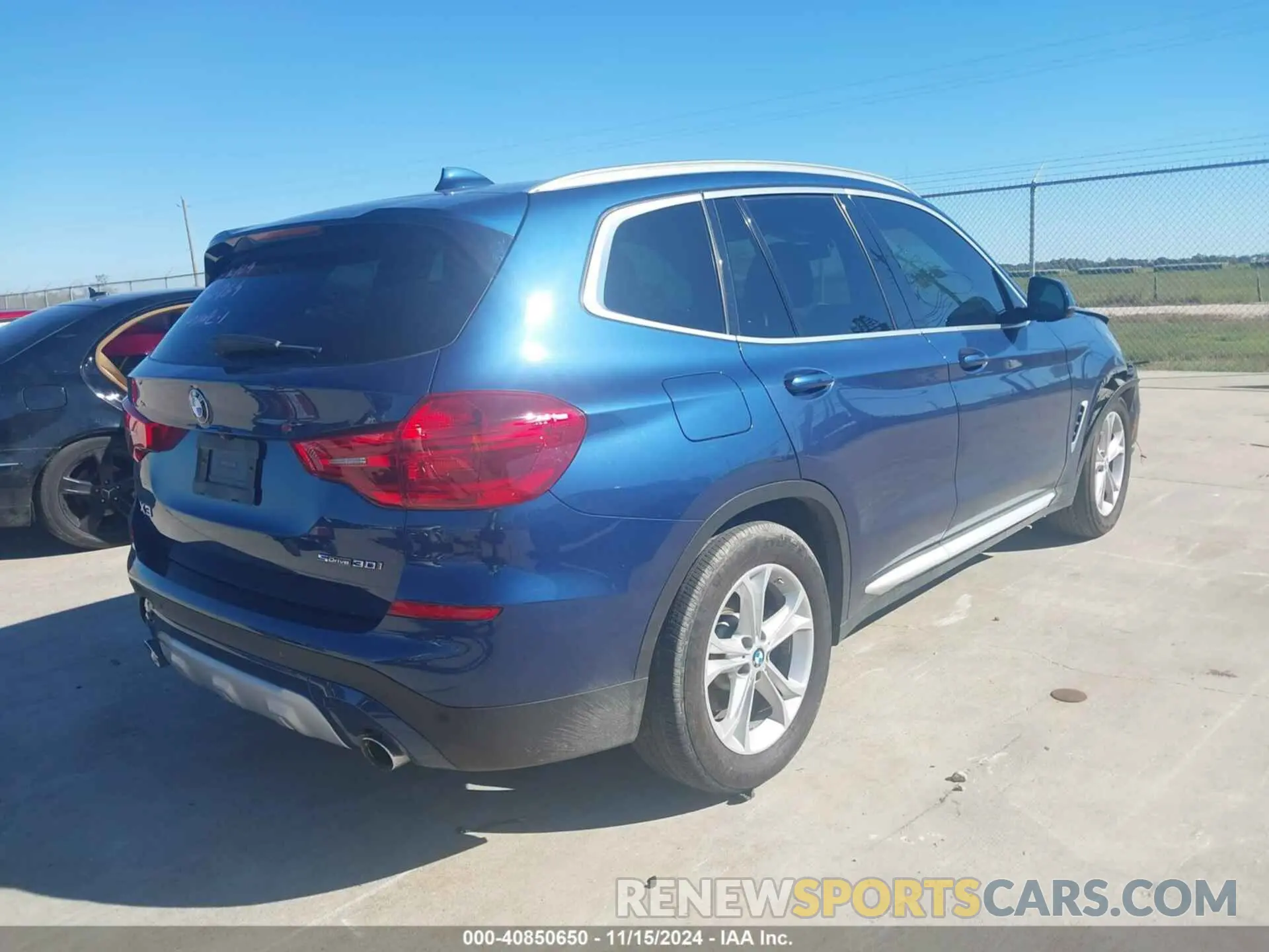 4 fotografías del automóvil dañado 5UXTR7C54KLF30400 BMW X3 2019