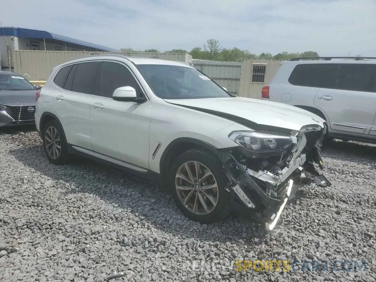 4 fotografías del automóvil dañado 5UXTR7C55KLR49045 BMW X3 2019