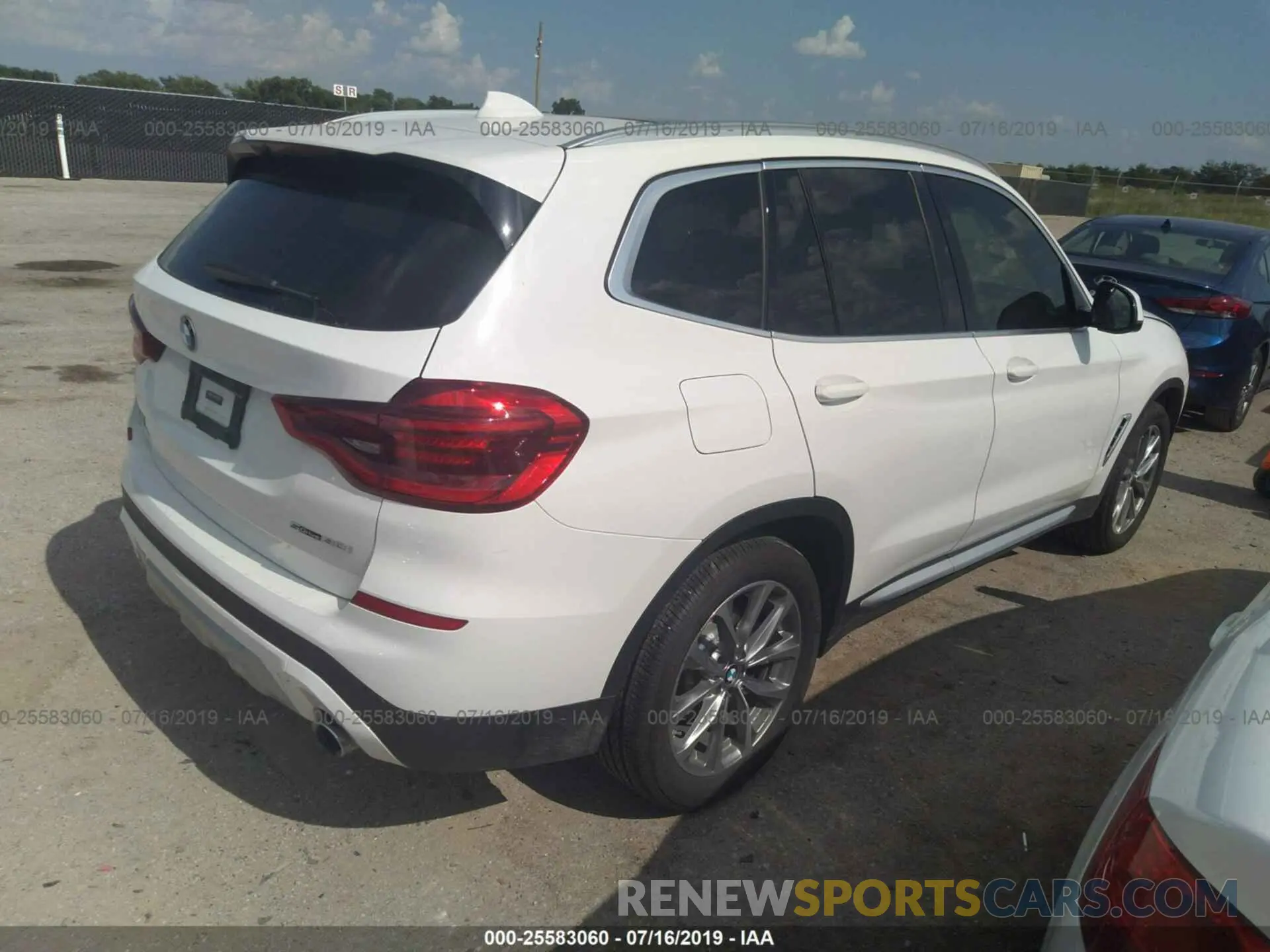 4 fotografías del automóvil dañado 5UXTR7C56KLF30687 BMW X3 2019