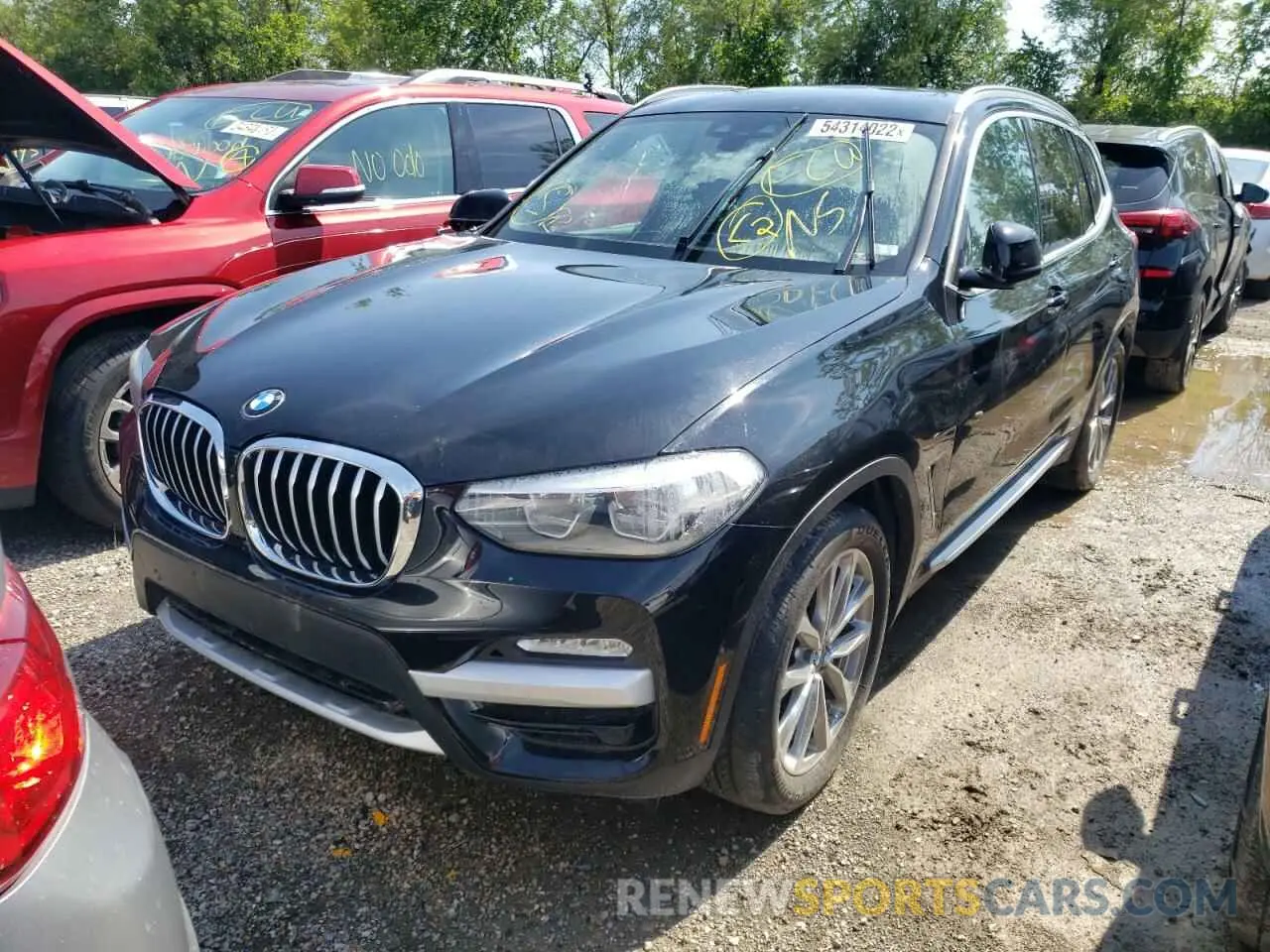 2 fotografías del automóvil dañado 5UXTR7C56KLF36439 BMW X3 2019