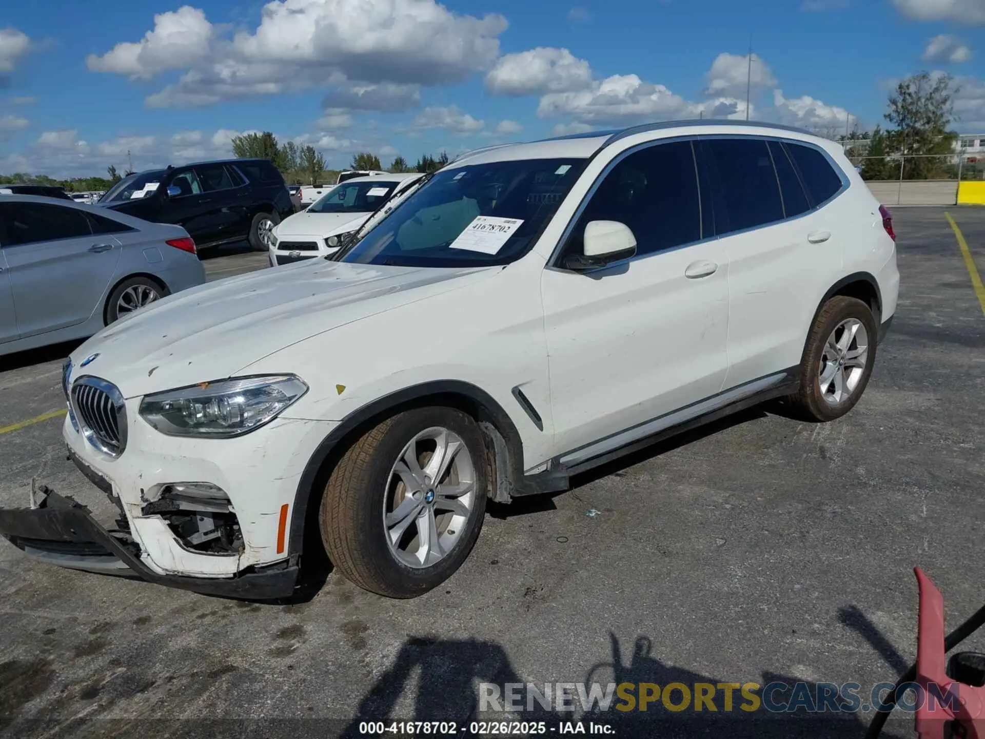 2 fotografías del automóvil dañado 5UXTR7C56KLR43898 BMW X3 2019